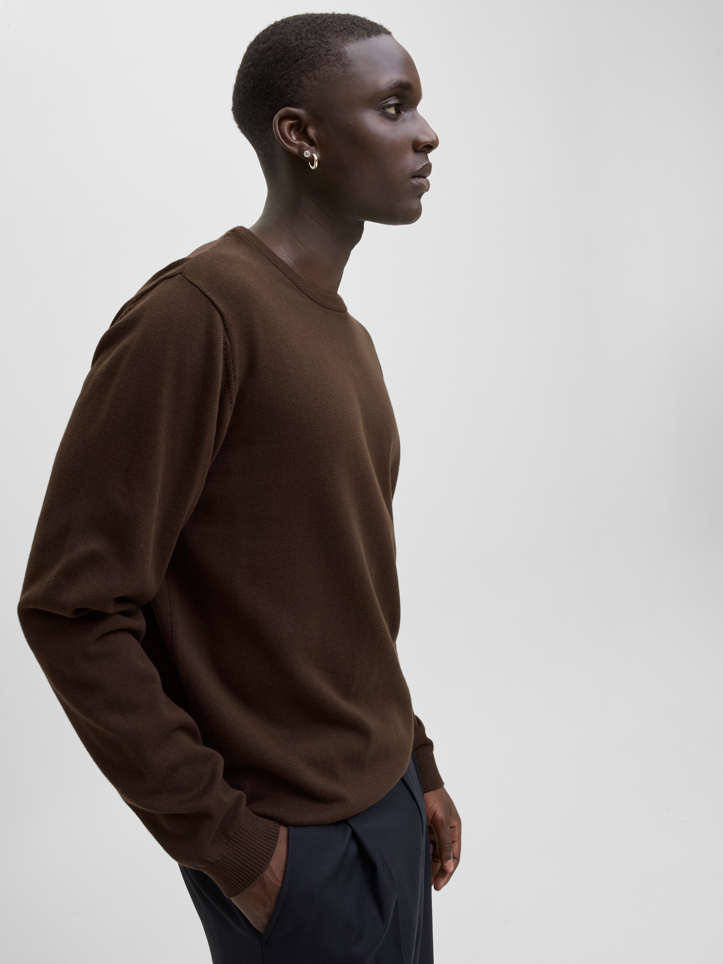 Jack & Jones Rundhalspullover "JJEBASIC KNIT CREW NECK NOOS" günstig online kaufen