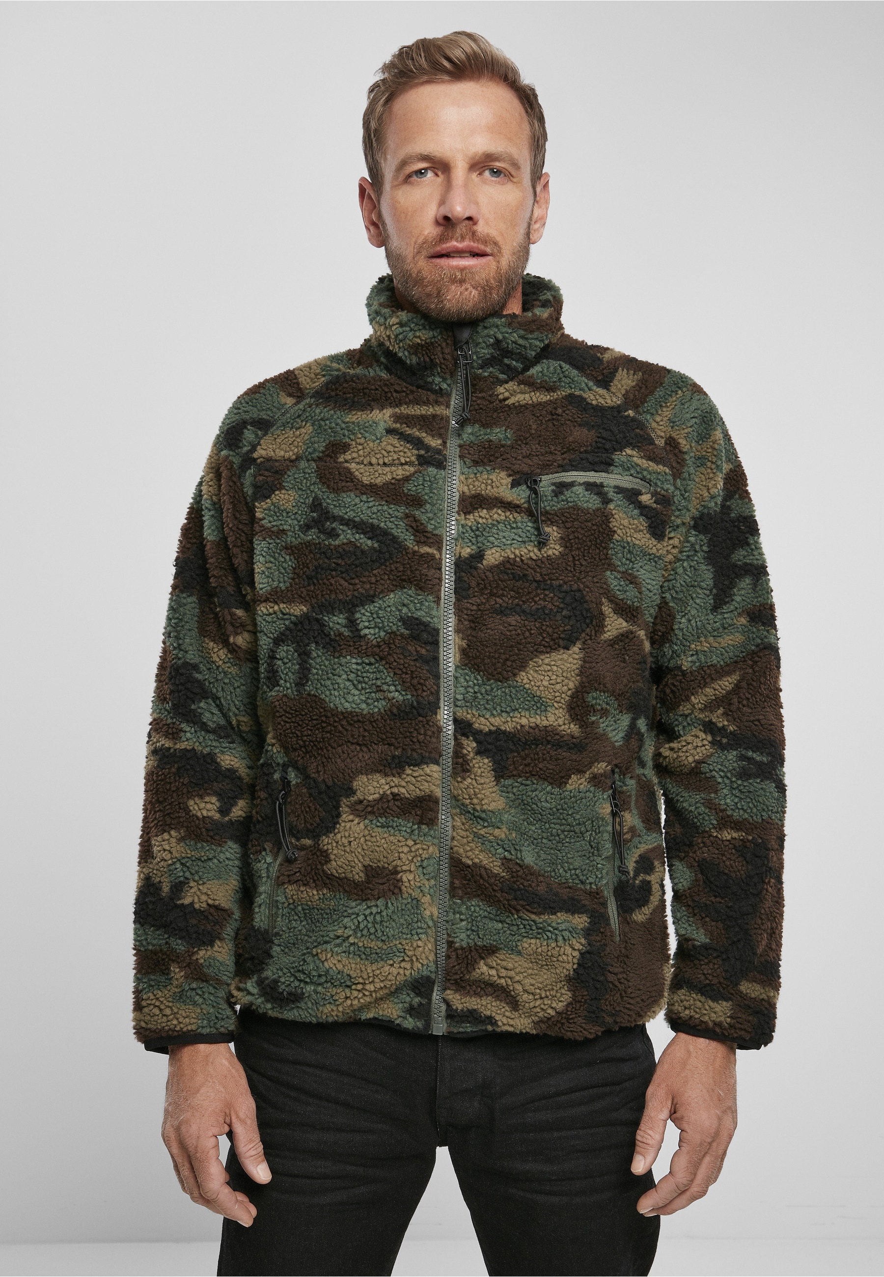 Brandit Allwetterjacke »Brandit Herren Teddyfleece Jacket« 1 Stk. tlg. ohne Kapuze