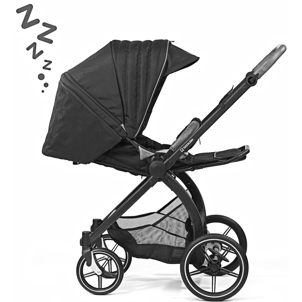 Gesslein Kombi-Kinderwagen »FX4 Soft+ mit Aufsatz Swing schwarz, sand«