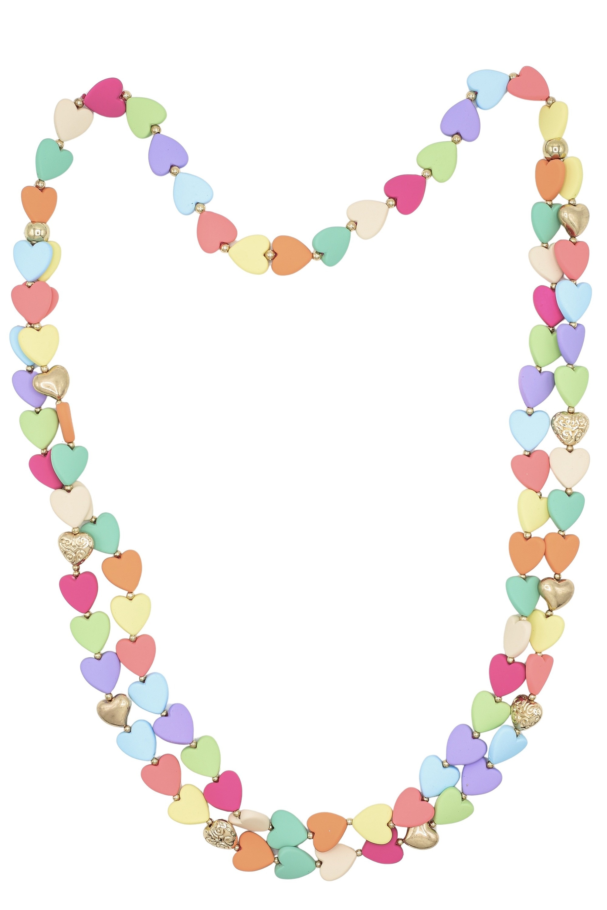 COLLEZIONE ALESSANDRO Lange Kette "SweetHearts", Sommerkette mit bunten Her günstig online kaufen
