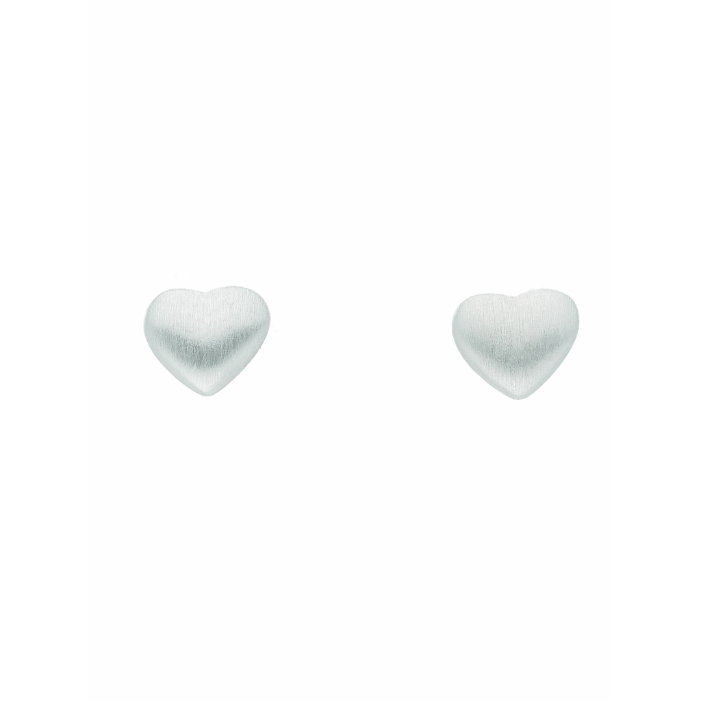 Adelia´s Paar Ohrhänger »1 Paar 925 Silber Ohrringe / Ohrstecker Herz« 925 Sterling Silber Silberschmuck für Damen