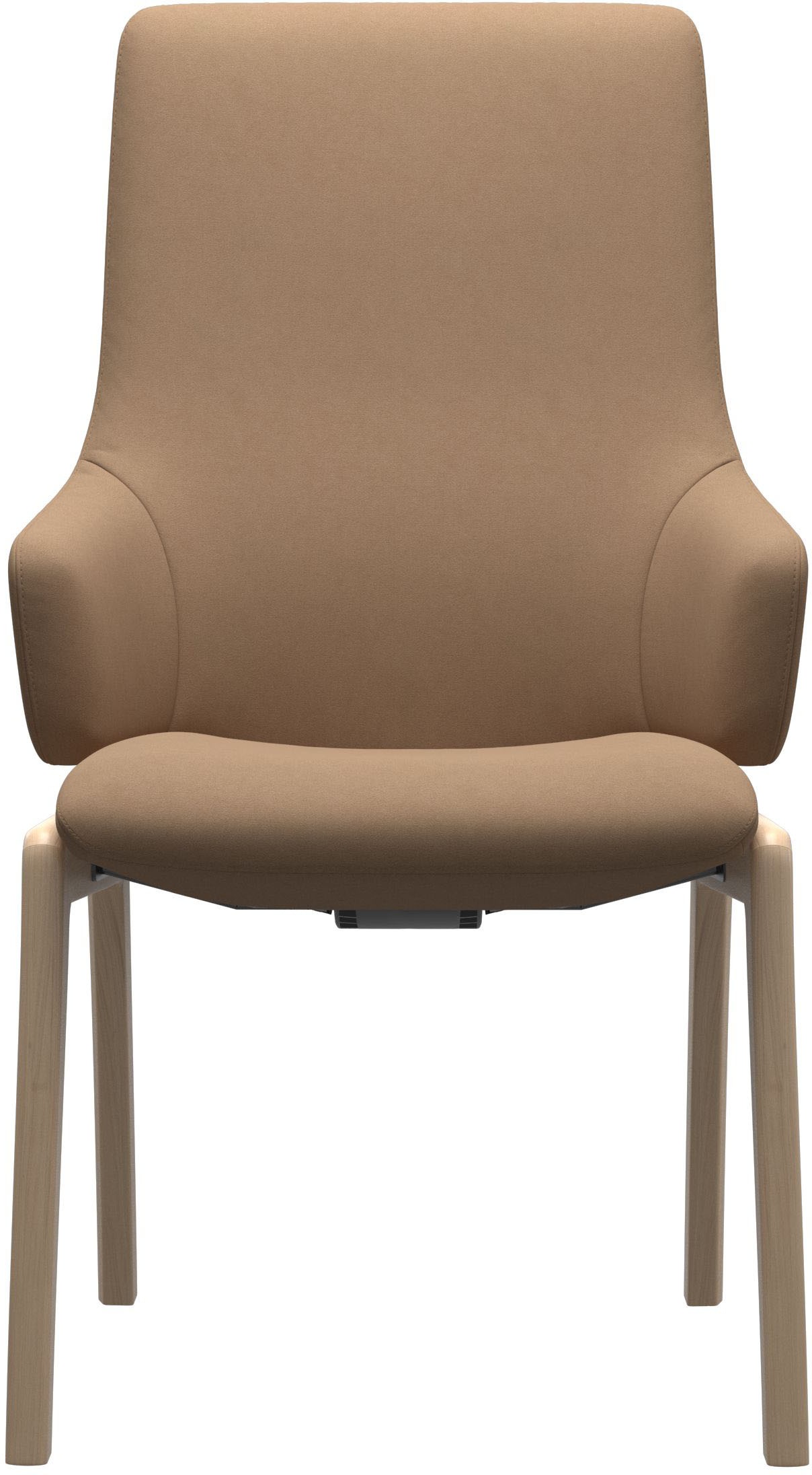 Stressless® Polsterstuhl »Laurel«, Microfaser DINAMICA, High Back mit Armlehne, Größe L, mit abgerundeten Beinen in Schwarz