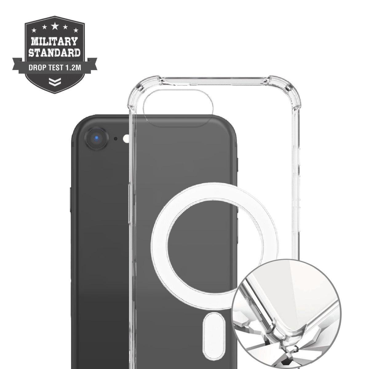 4smarts Handyhülle »Hybrid Case Ibiza für Apple iPhone SE (4. Gen)«, Backcover, Schutzhülle, Handyschutzhülle, Case, Schutzcase, stoßfest