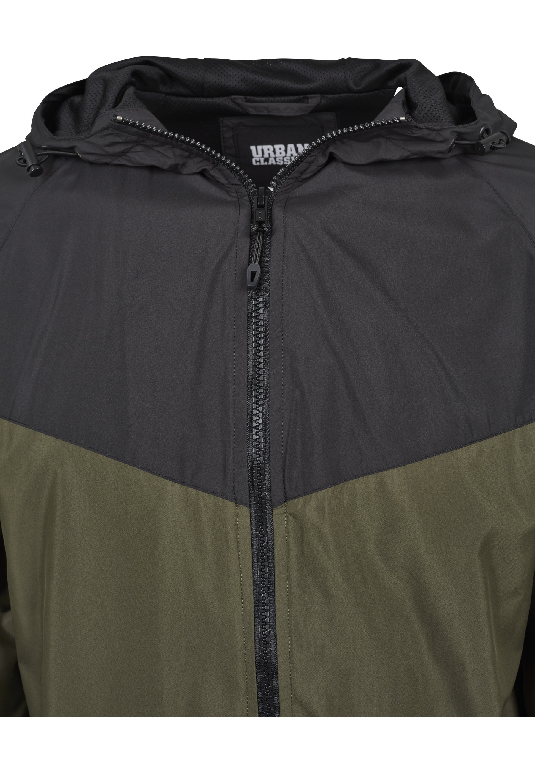 Thumbnail - URBAN CLASSICS Allwetterjacke "Urban Classics Herren 2-Tone Tech Windrunner" 1 Stk. tlg. mit Kapuze