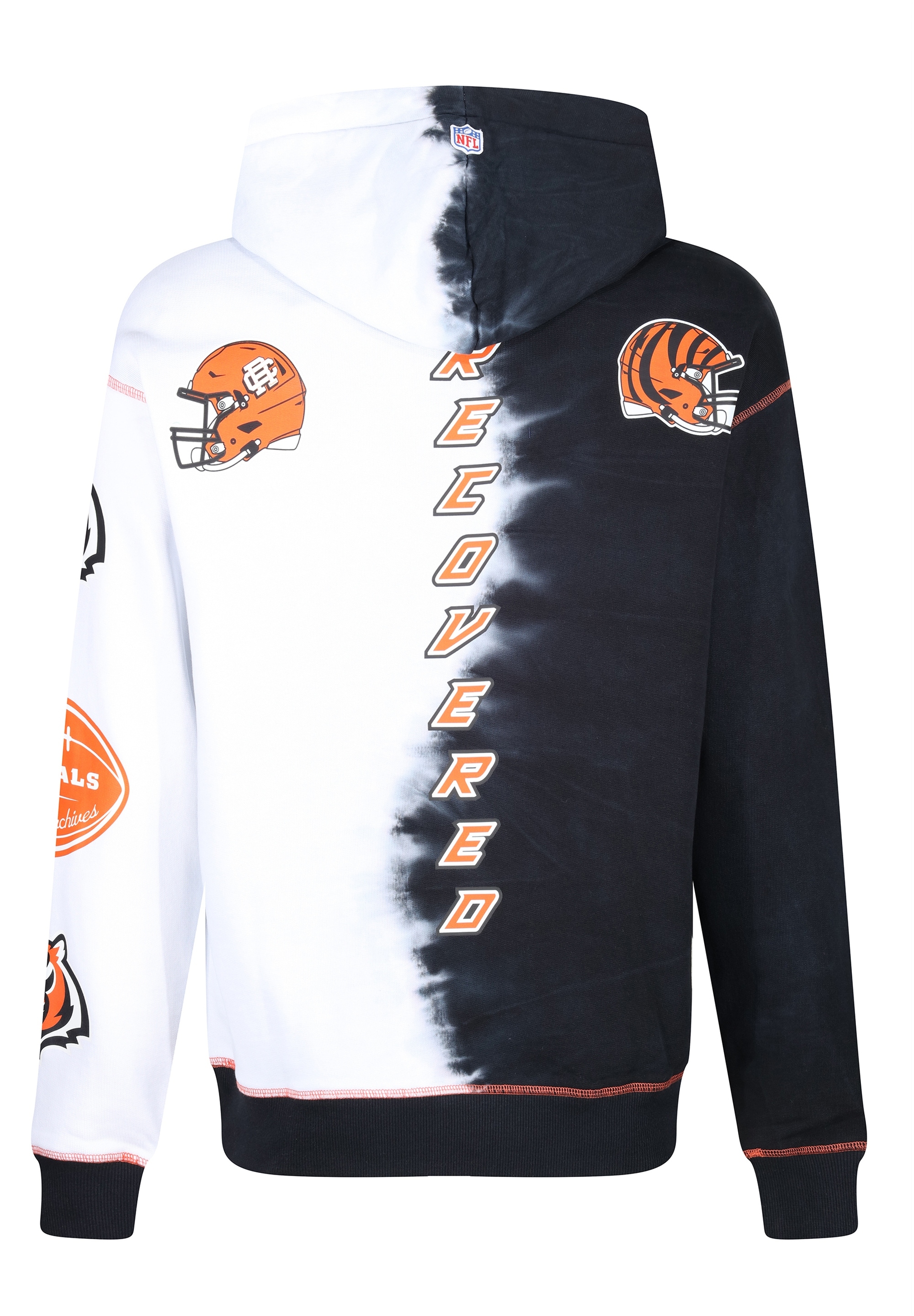 Recovered Kapuzensweatshirt »NFL Bengals Ink Dye Effect On«, im zeitlosen Design