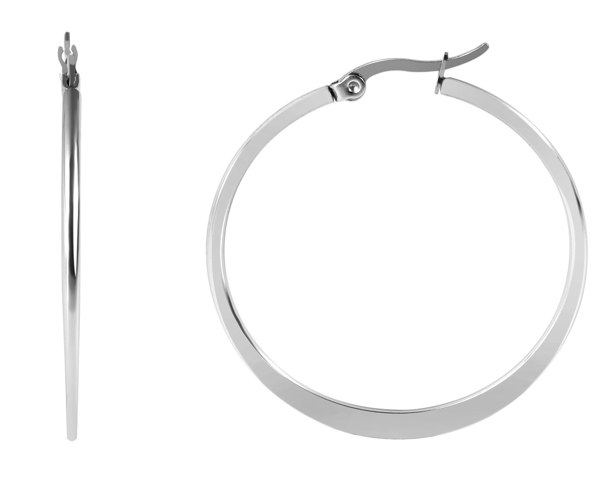 Adelia´s Paar Creolen "Ohrringe – Creole aus Edelstahl" Ideal als Geschenk – dezent und elegant