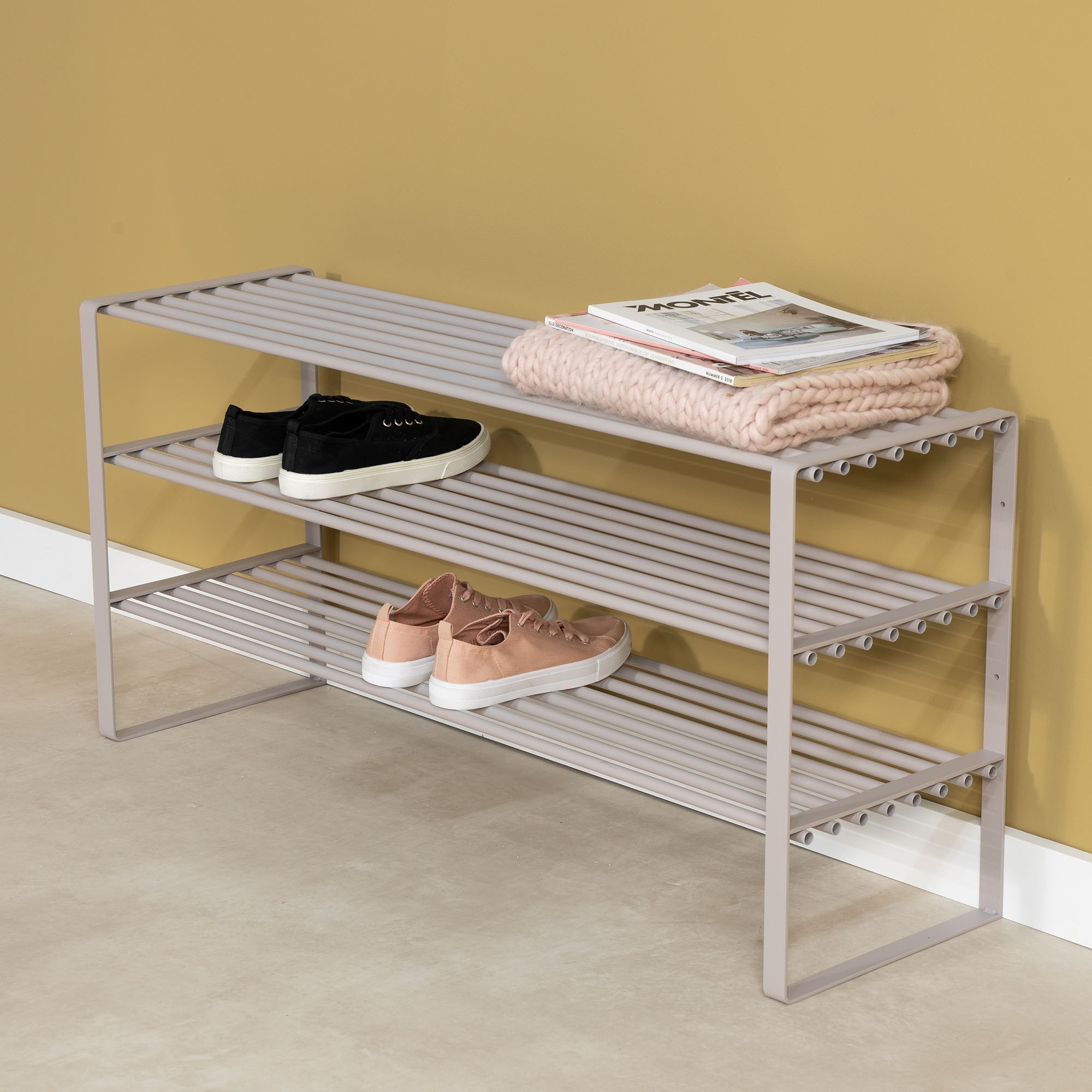 Spinder Design Schuhregal "REX SR 2 - 100 cm" 1 Stk. tlg. Regal aus Stahl, günstig online kaufen