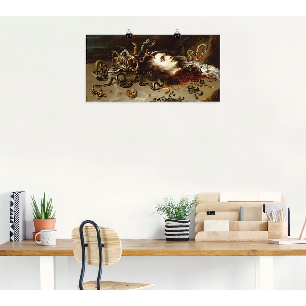 Artland Wandbild »Das Haupt der Medusa«, klassische Fantasie, (1 St.)