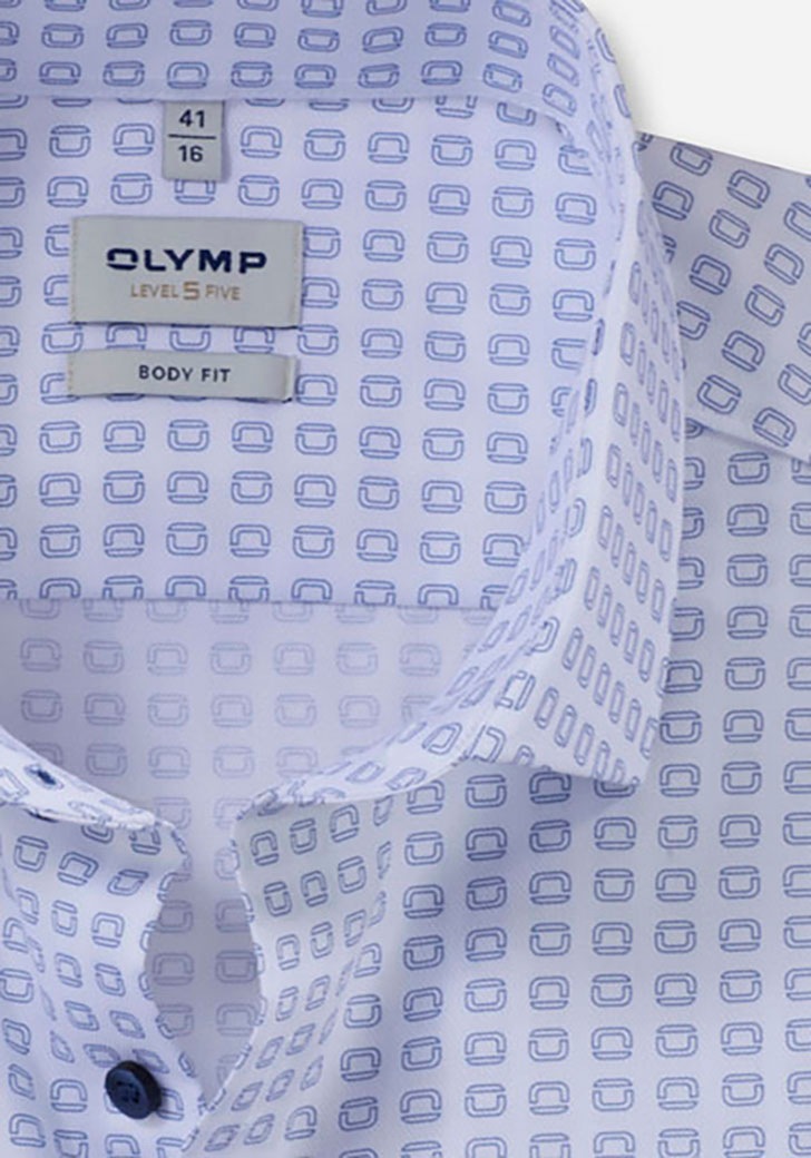 OLYMP Businesshemd »Level 5« allover mit Markenlogo bedruckt
