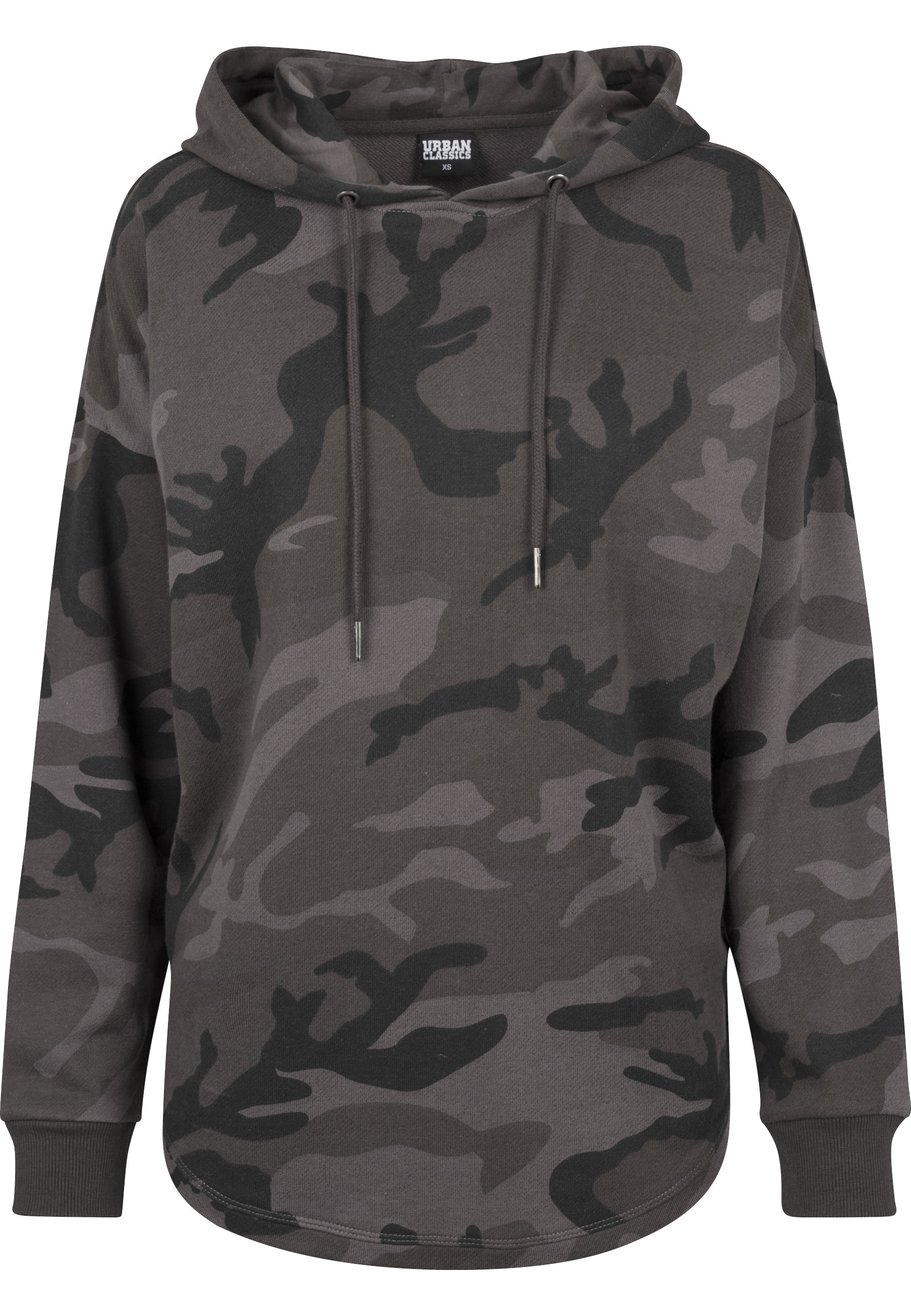 URBAN CLASSICS Rundhalspullover "Urban Classics Damen Ladies Oversized Camo Hoody" 1 Stk.