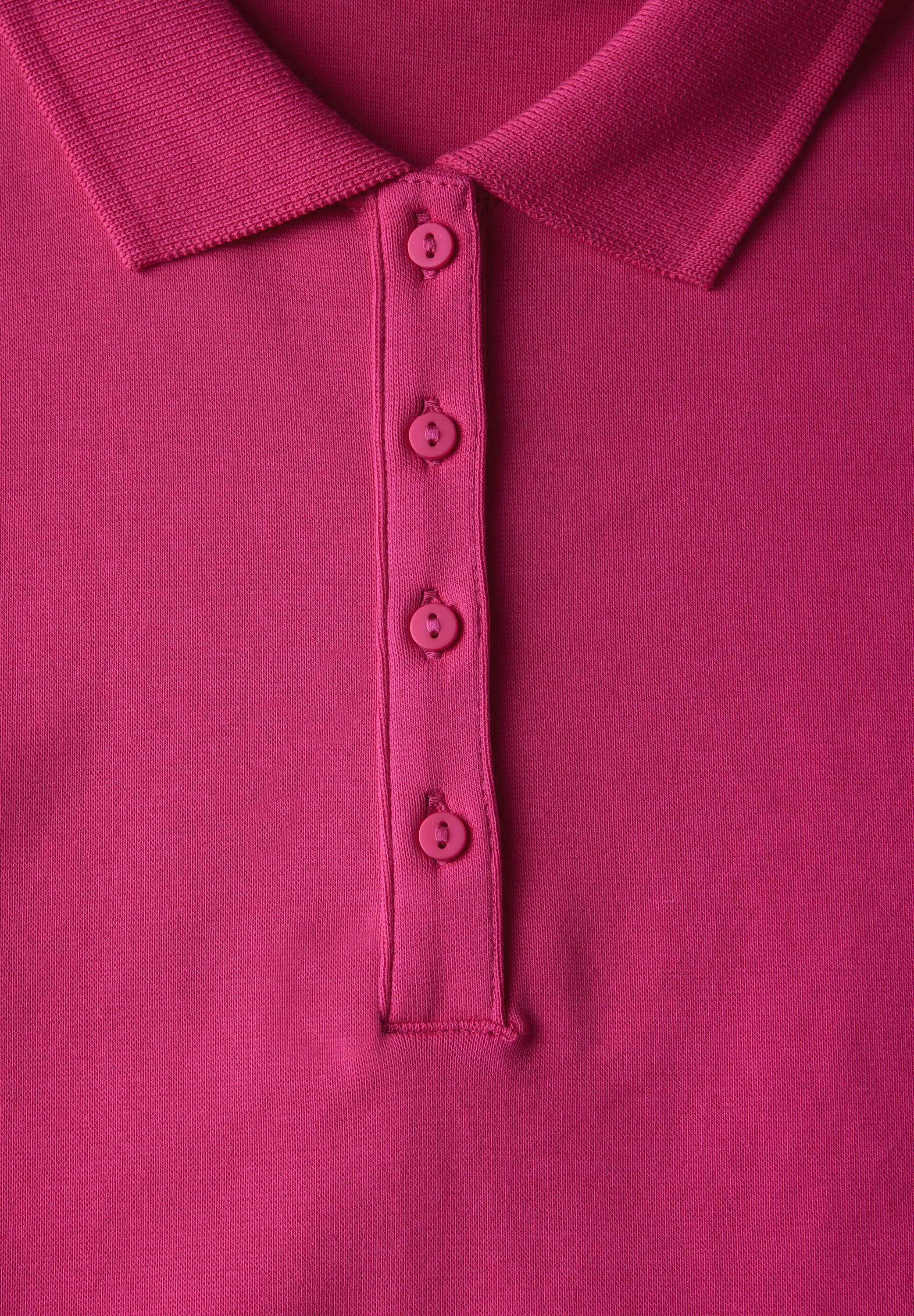 STREET ONE Poloshirt, aus Baumwolle mit Stretchante