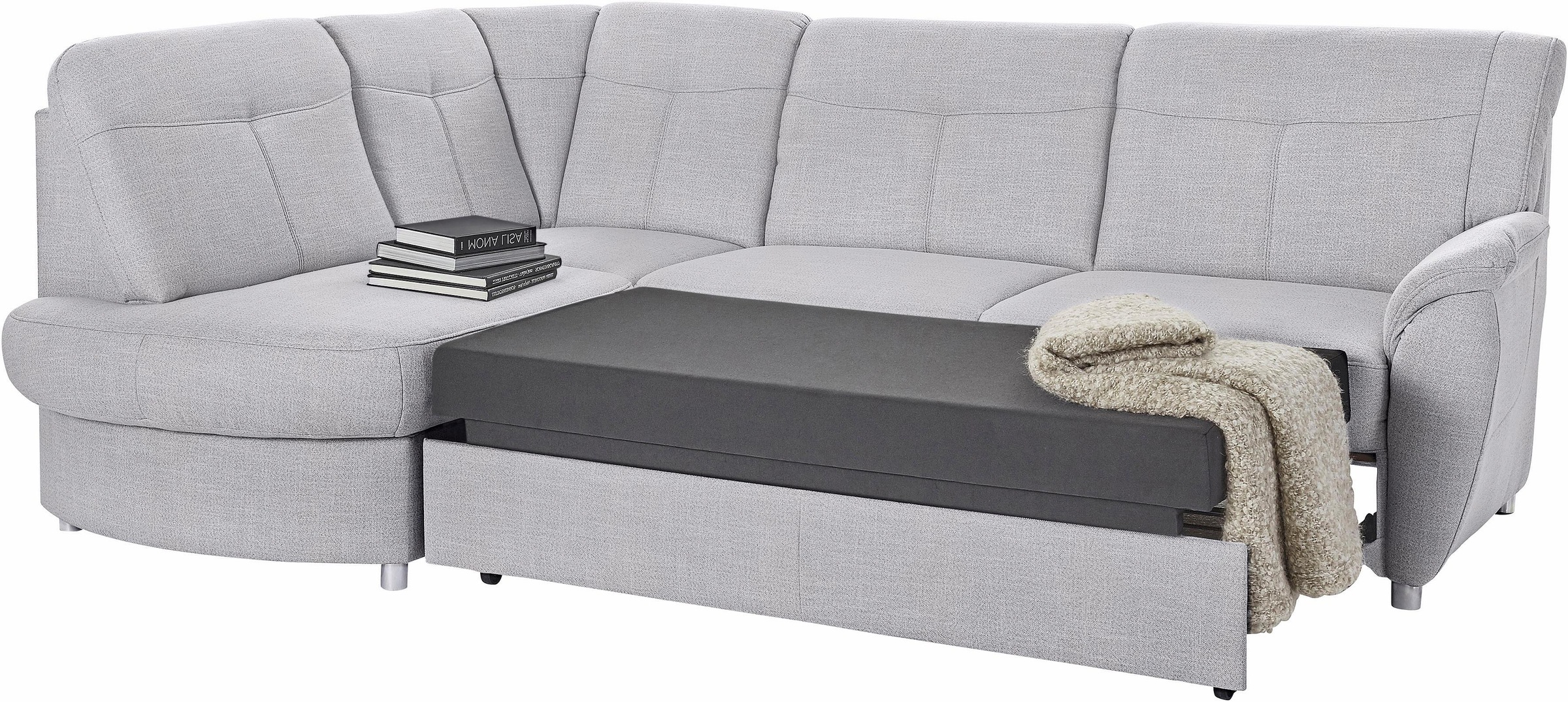 sit&more Ecksofa »Sonoma L-Form«, wahlweise mit Bettfunktion und Bettkasten
