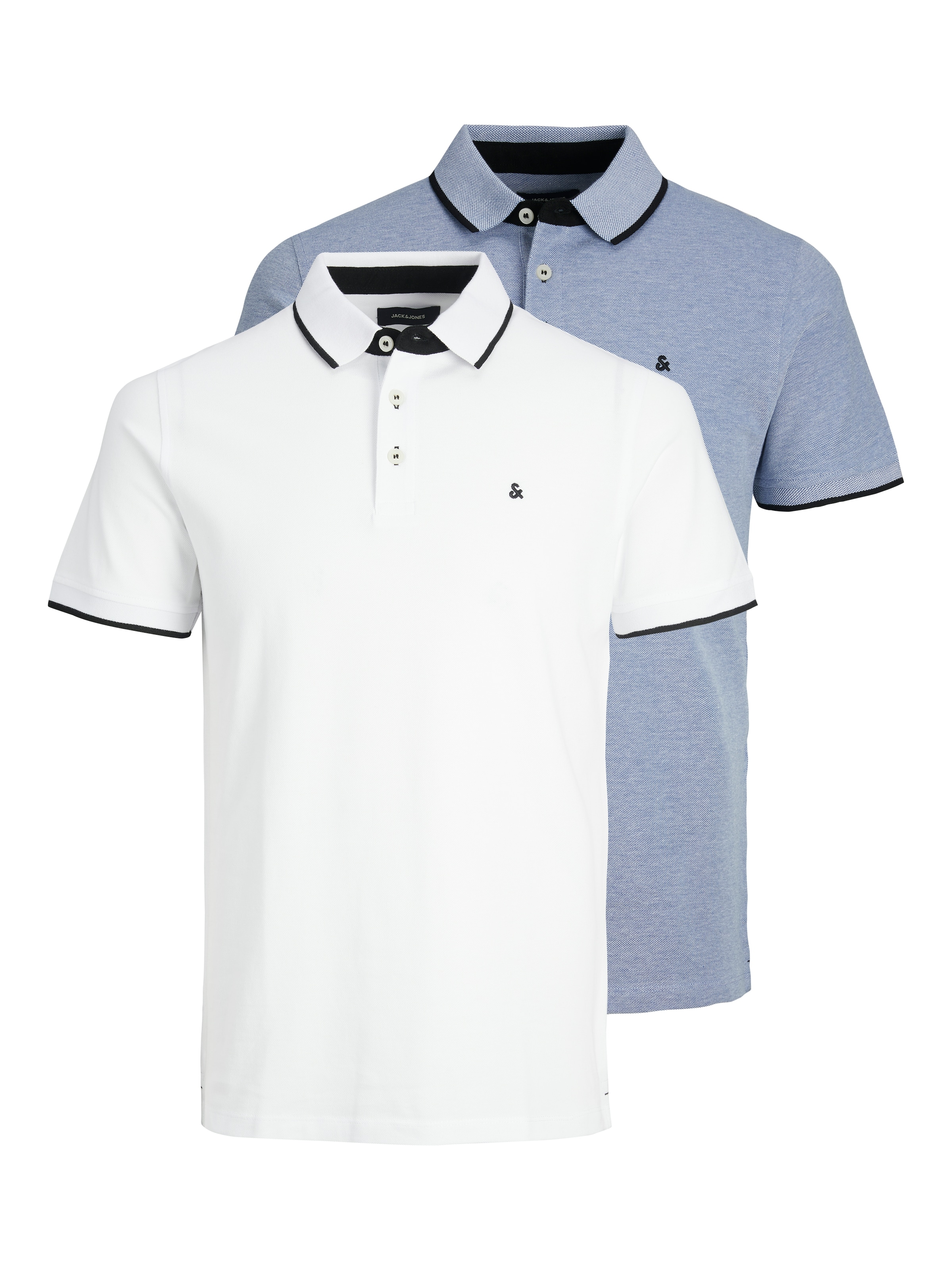 Jack & Jones Poloshirt "JJEPAULOS im Doppelpack mit Logostickerei und Komfo günstig online kaufen