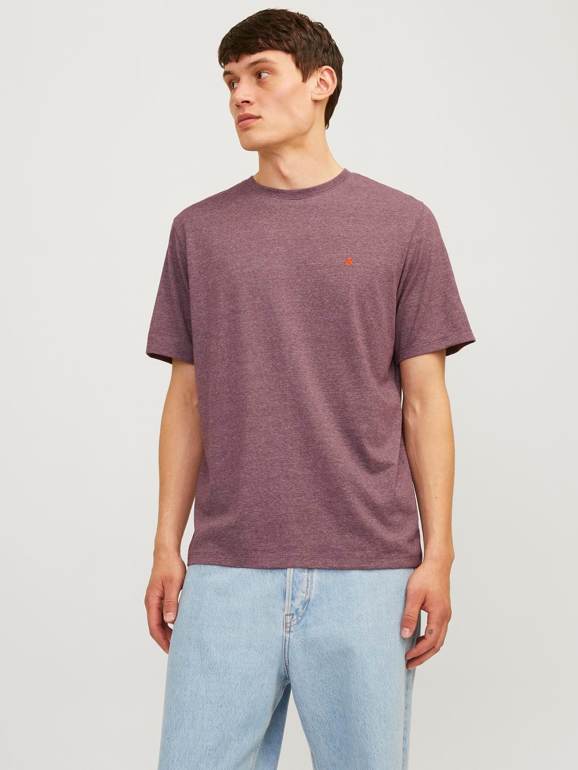 Jack & Jones Rundhalsshirt "JJEPAULOS TEE SS CREW NECK NOOS", mit Logo Stic günstig online kaufen