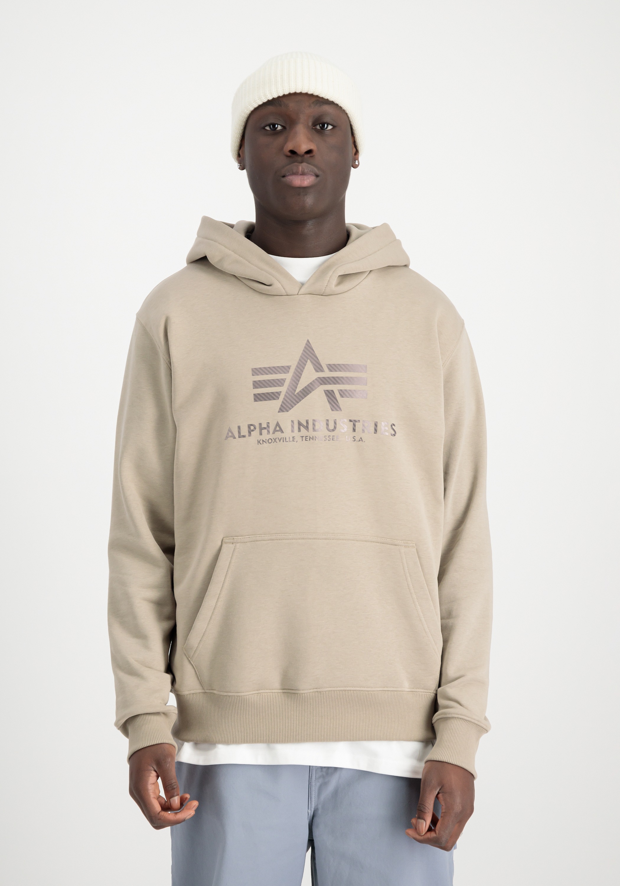 Alpha Industries Hoodie »Alpha Industries Men - Hoodies Basic Hoodie Carbon«