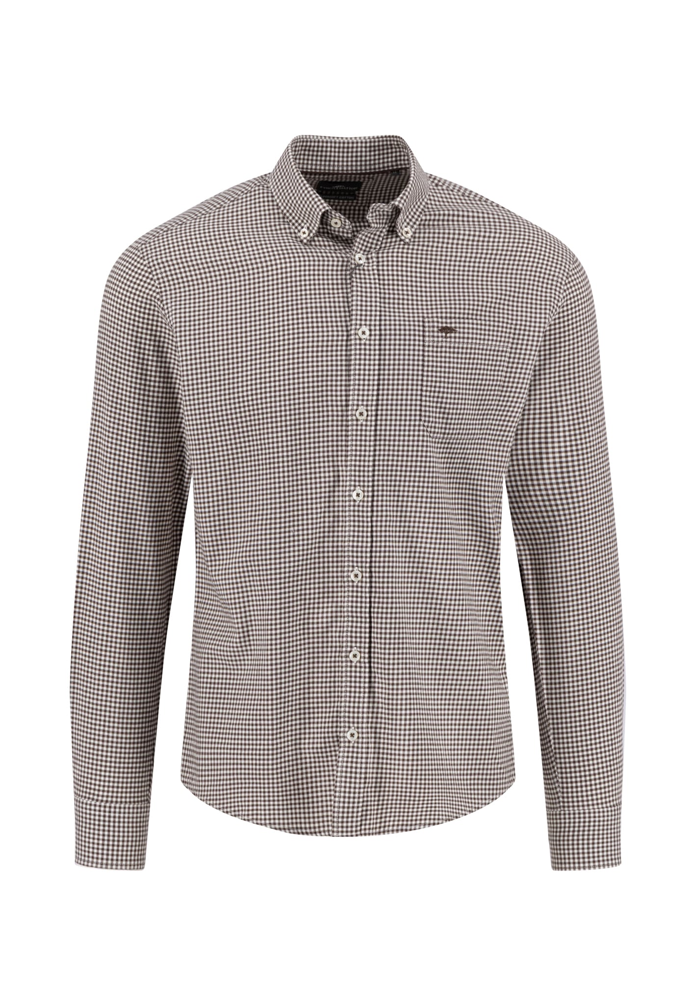 FYNCH-HATTON Langarmhemd mit Logo Stickerei günstig online kaufen