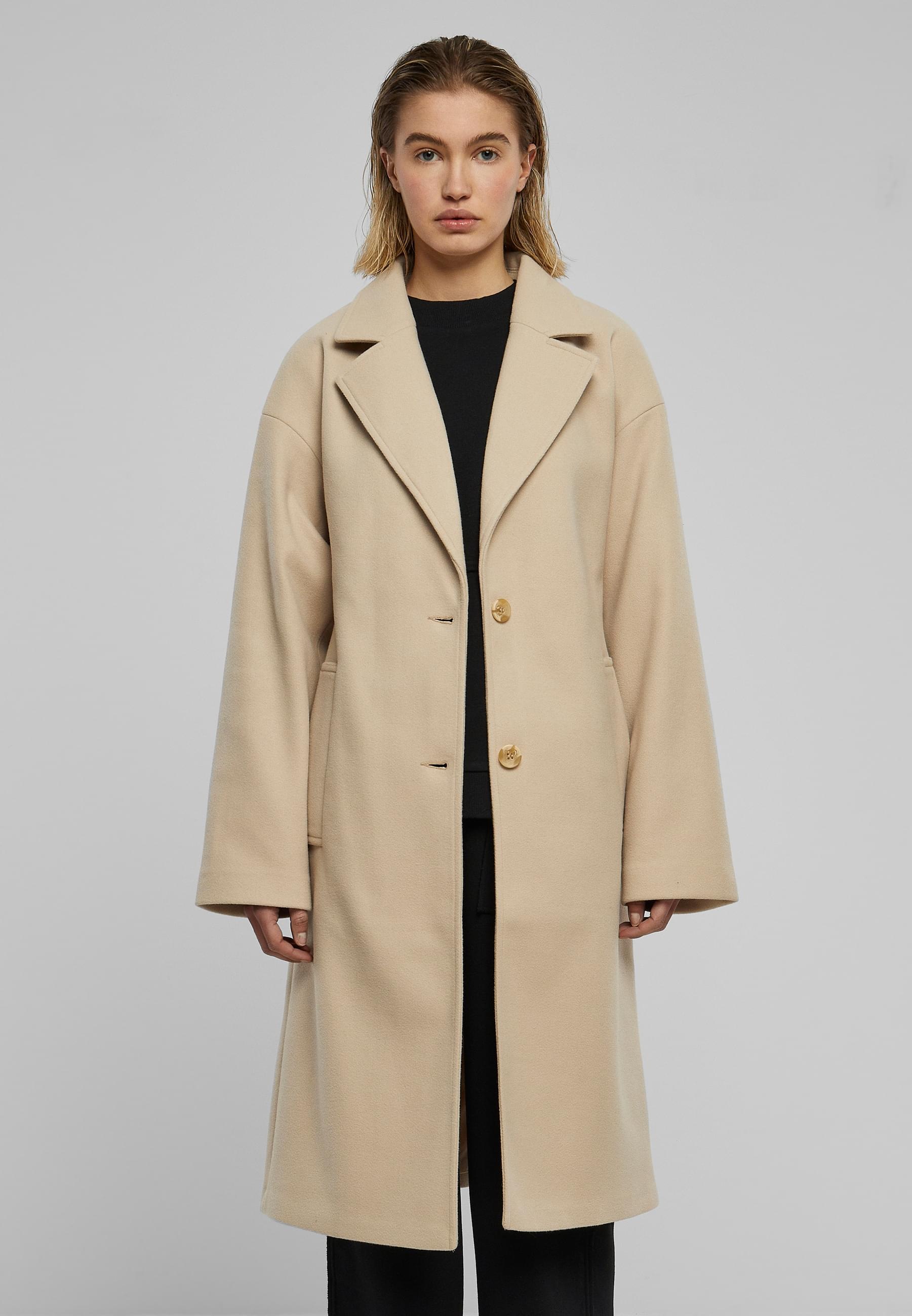 URBAN CLASSICS Winterjacke »Urban Classics Damen Ladies Oversized Long Coat«, (1 St.), ohne Kapuze