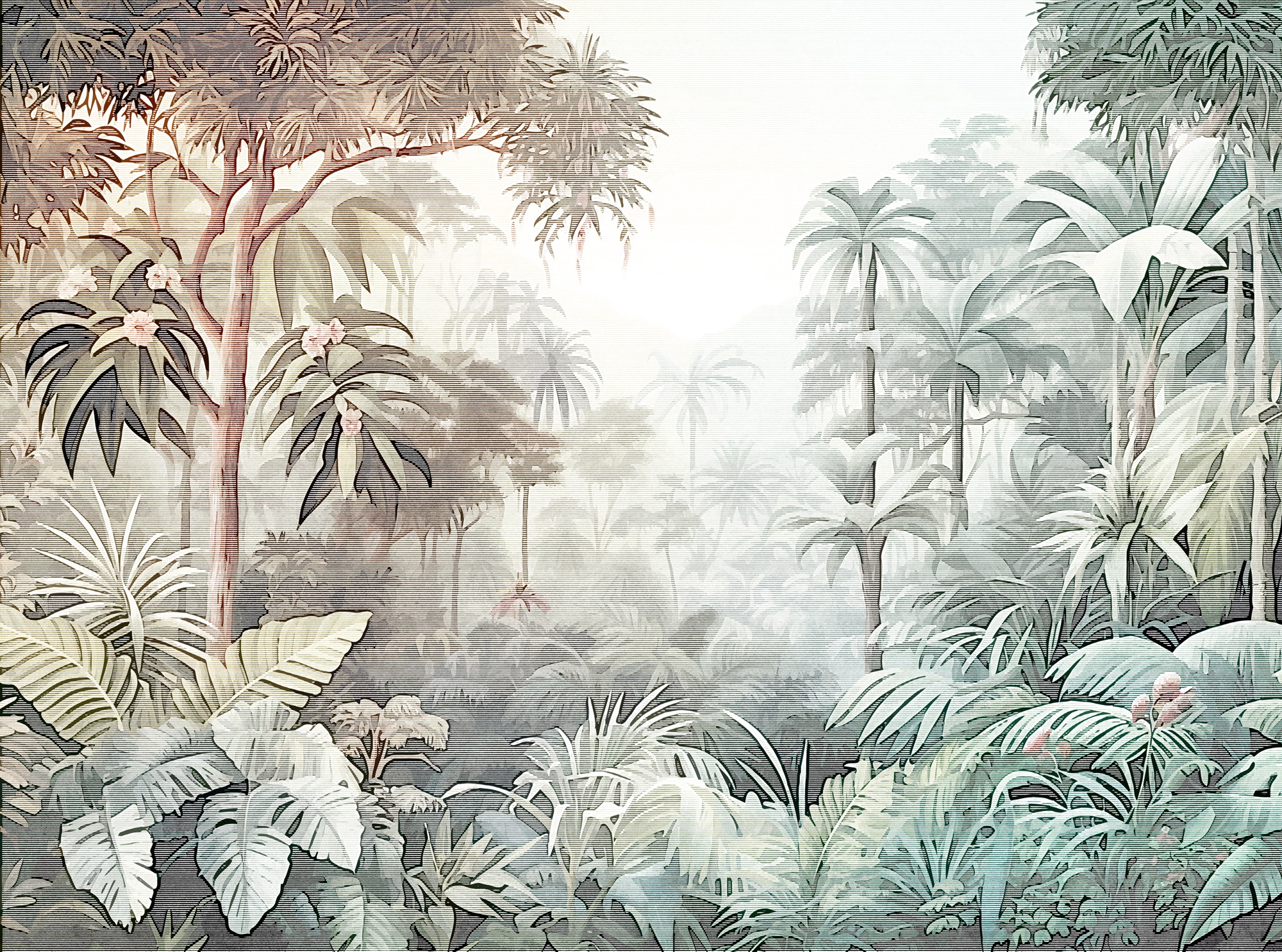 Stories of Life Mural Jungle Vibes Mural 399011