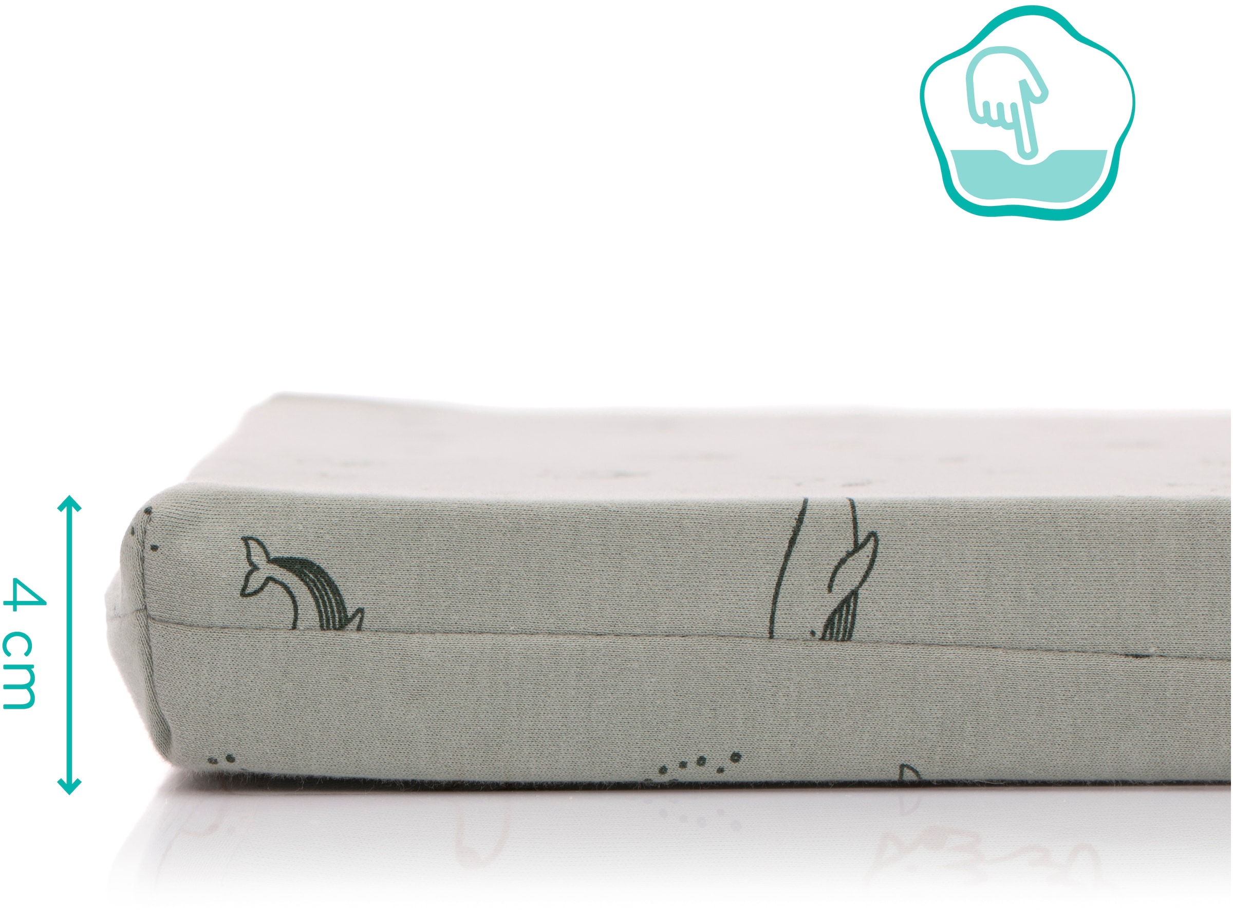 Fillikid Reisebett-Matratzen »Matratze für Reisebett gerollt« 4 cm hoch 1 Stk. tlg. passend für Reisebetten 120 × 60 cm