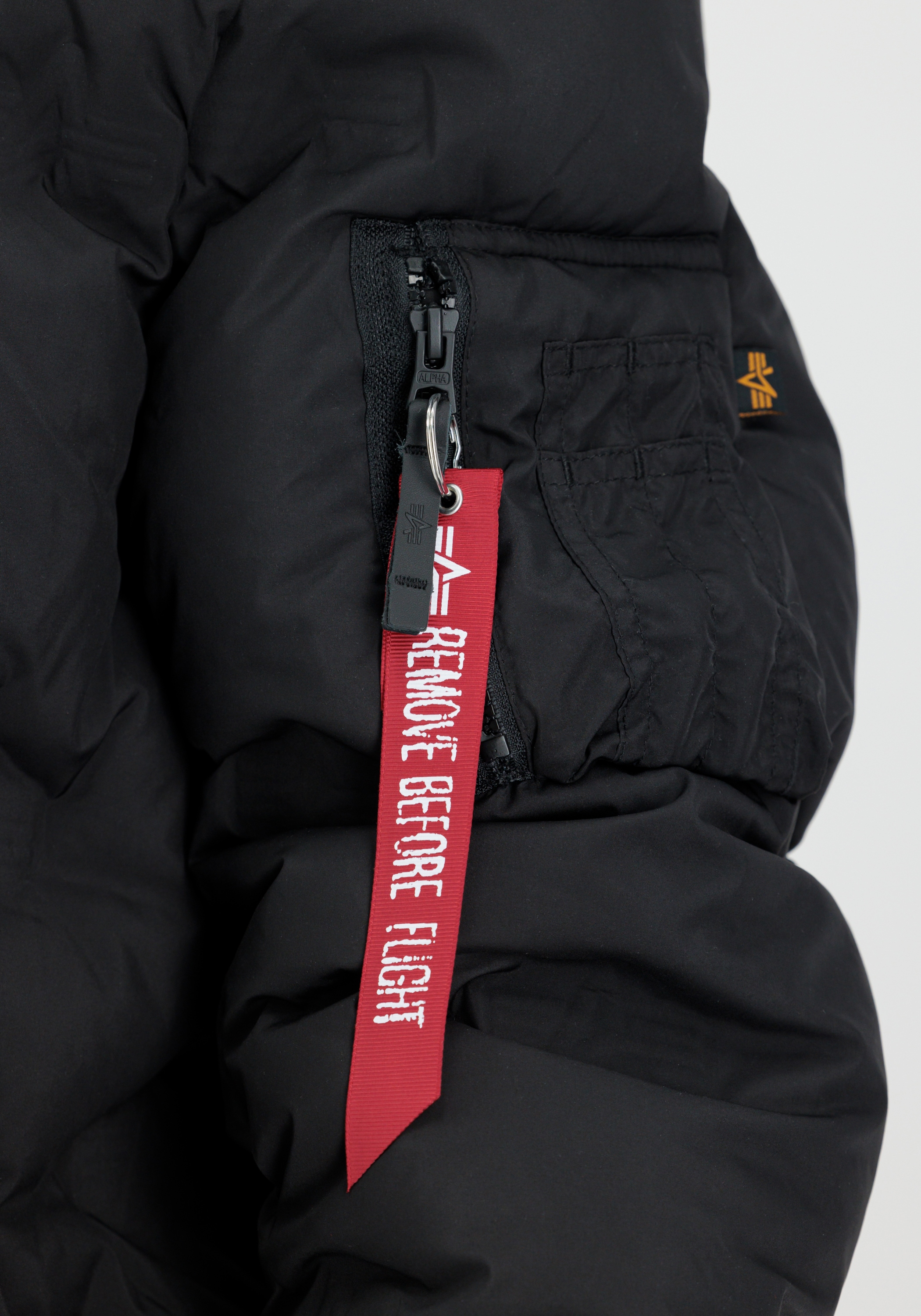Alpha Industries Winterjacke »Alpha Industries Men - Cold Weather Jackets Hooded Logo Puffer«