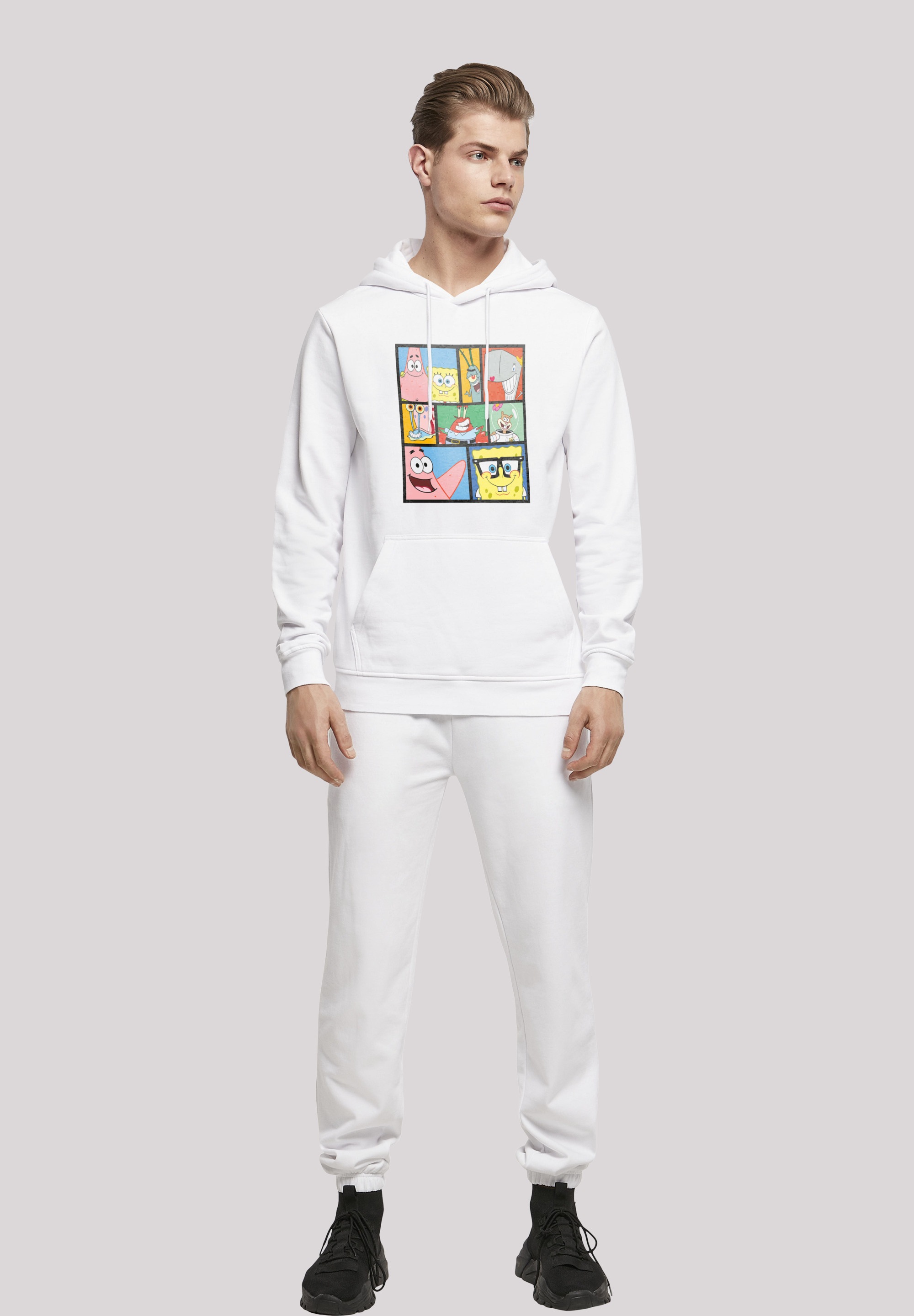 F4NT4STIC Kapuzenpullover »Spongebob Schwammkopf Collage«, Print