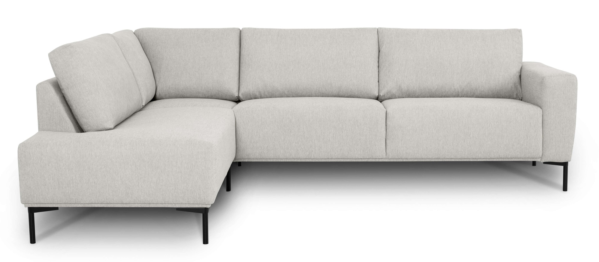 andas Ecksofa »Melby«, (2 St.), Breite 275 cm, in einem weichen Struktur Stoff, lose Rückenkissen
