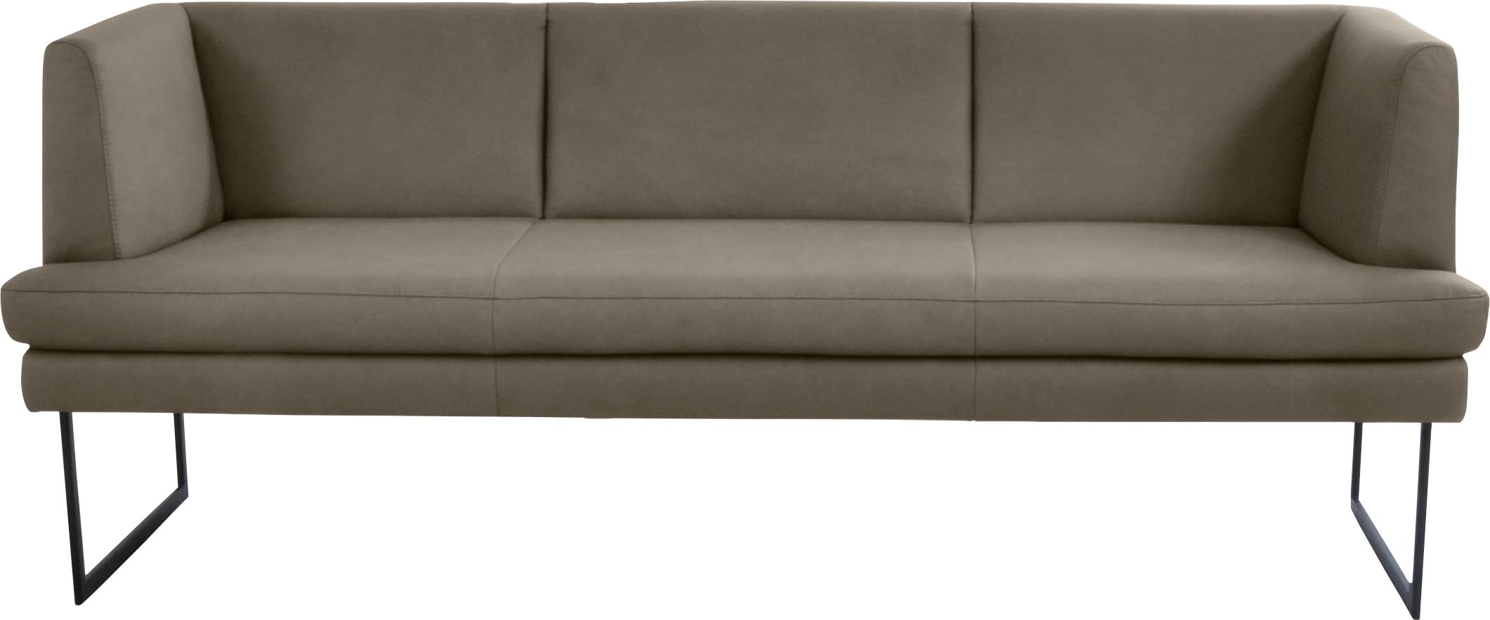 K+W Komfort & Wohnen "Cube" Hammerkissenoptik, 2 Breiten, Metallkufe schwarz