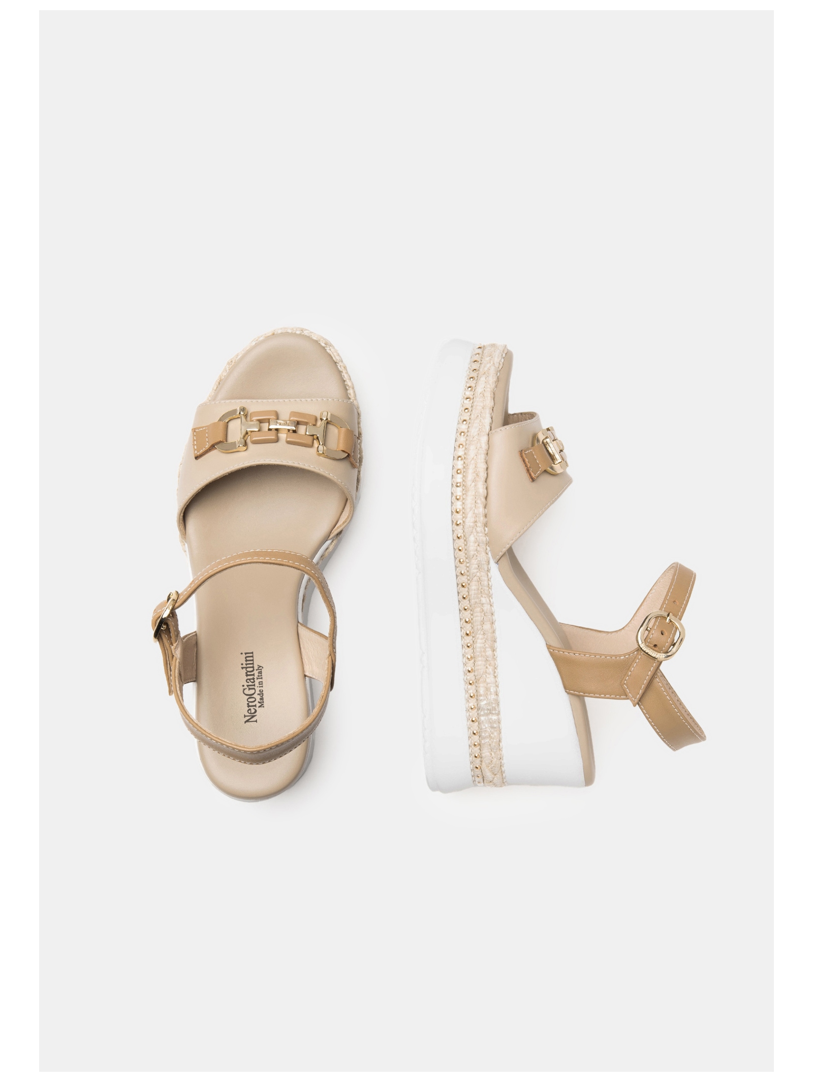 Nero Giardini Keilsandalette »Nero Giardini Sandalen Leder«