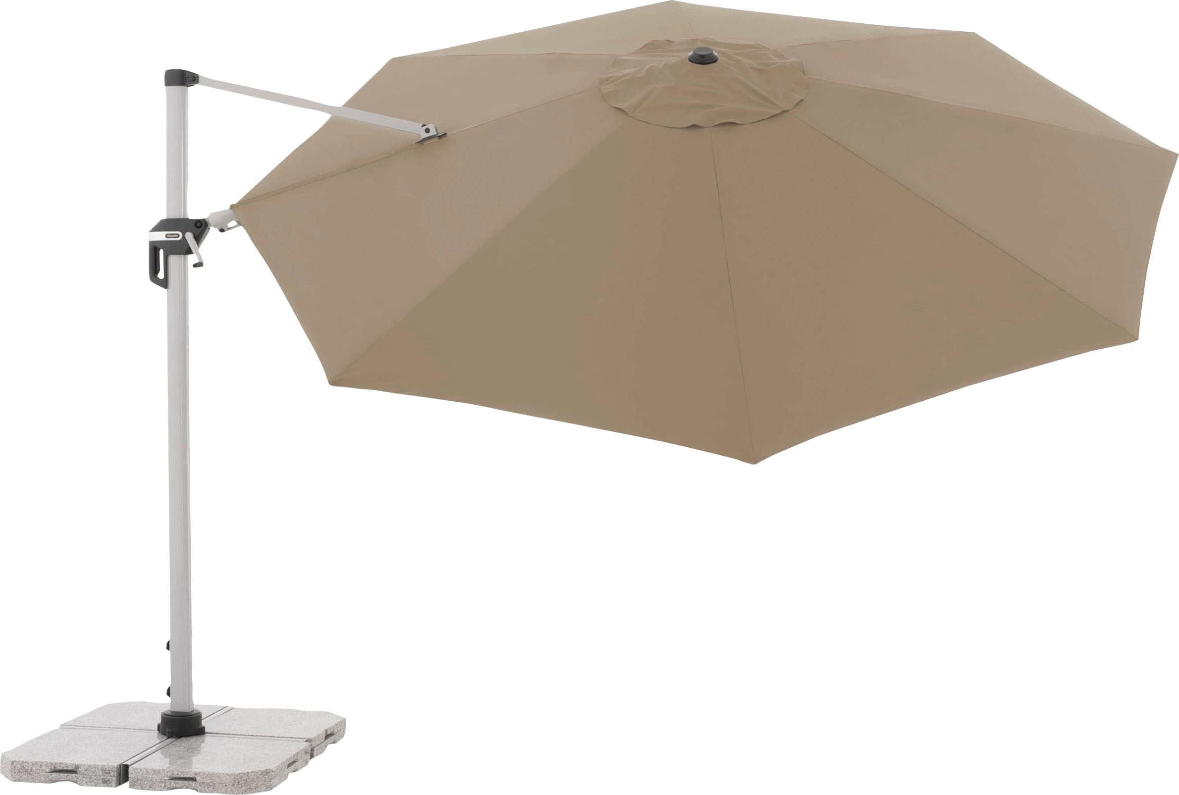 doppler® Ampelschirm, UV-beständig, um 360 Grad drehbar