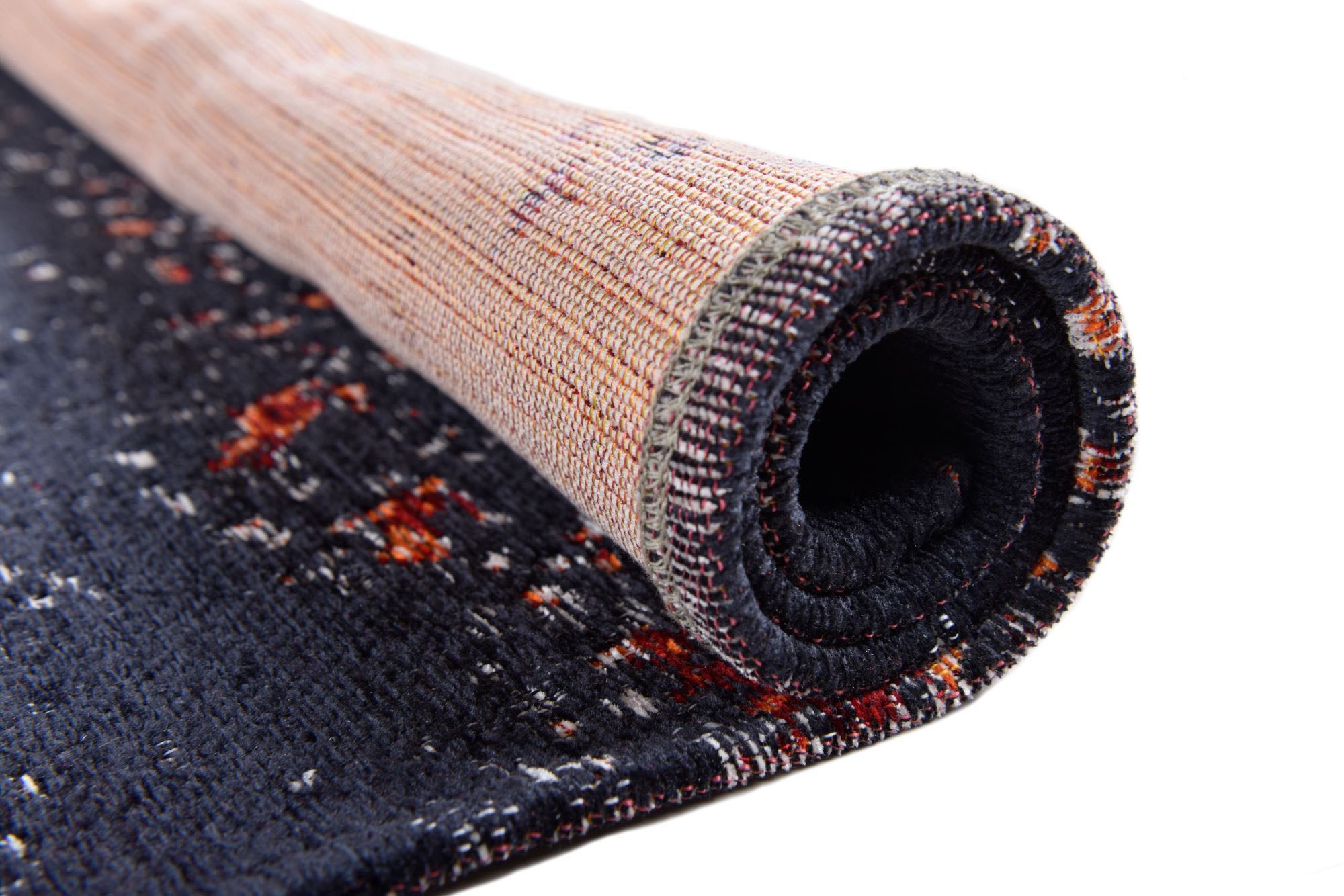 Teppich GINO FALCONE "Cosima-116", rot, B:130cm H:3mm L:190cm, Polyester, Teppiche, Teppich, flachgeweber Jaquard-Teppich, mit Chenillegarn, modernes Design 3