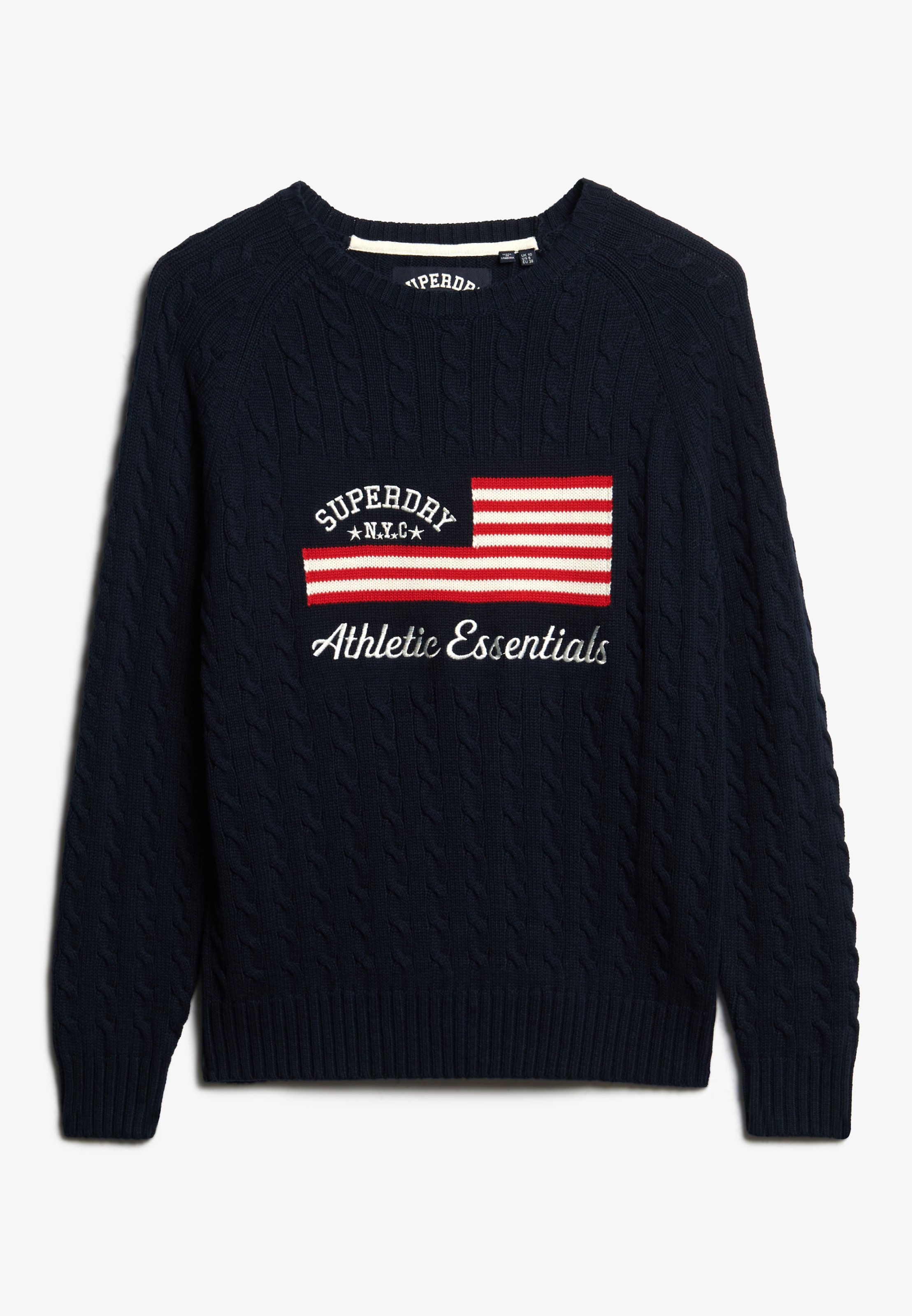 Superdry Strickpullover »SLOUCHY CABLE FLAG KNIT«
