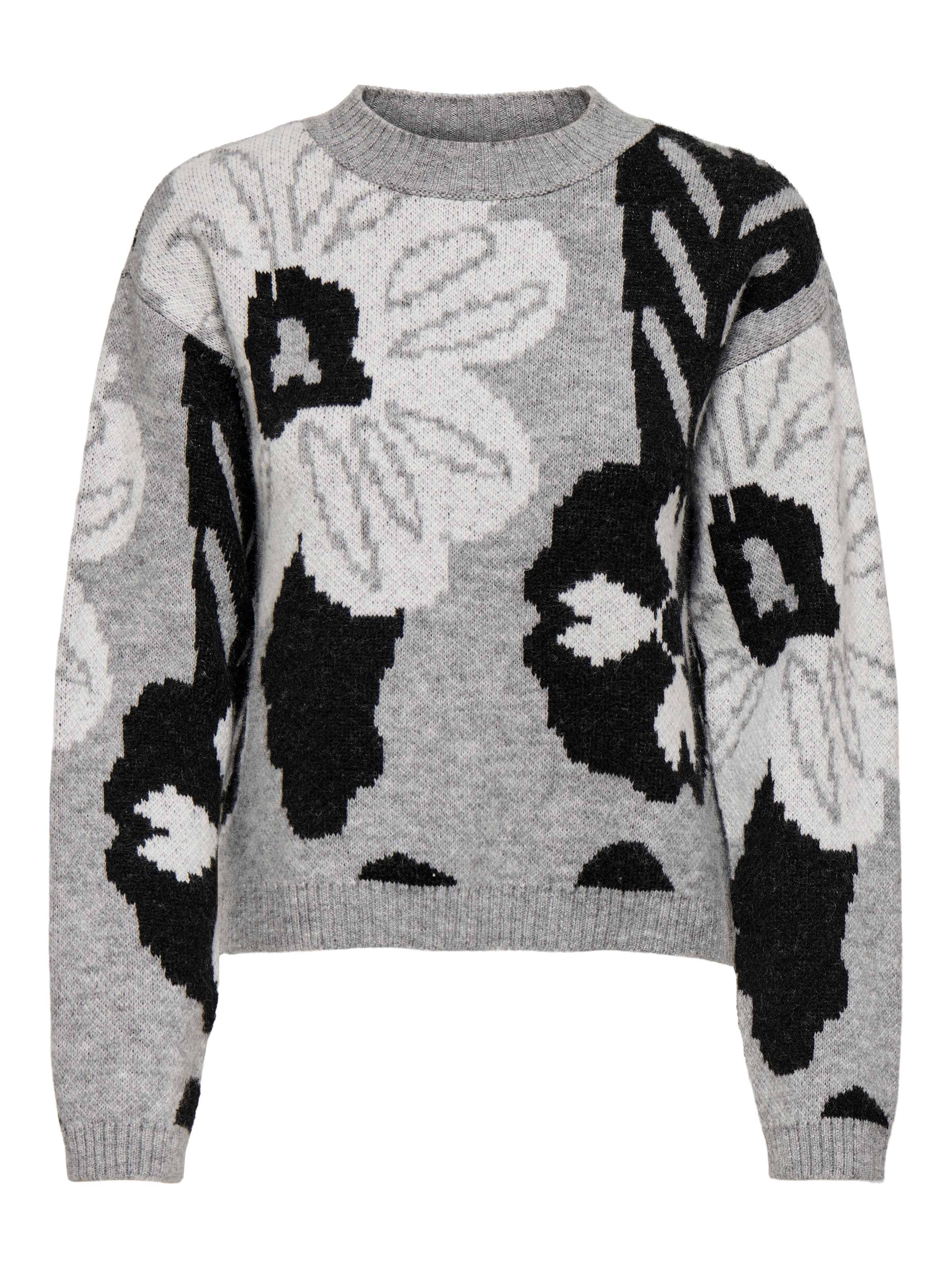 ONLY Rundhalspullover "ONLJADE FLOWER LS O-NECK PULL EX KNT" günstig online kaufen