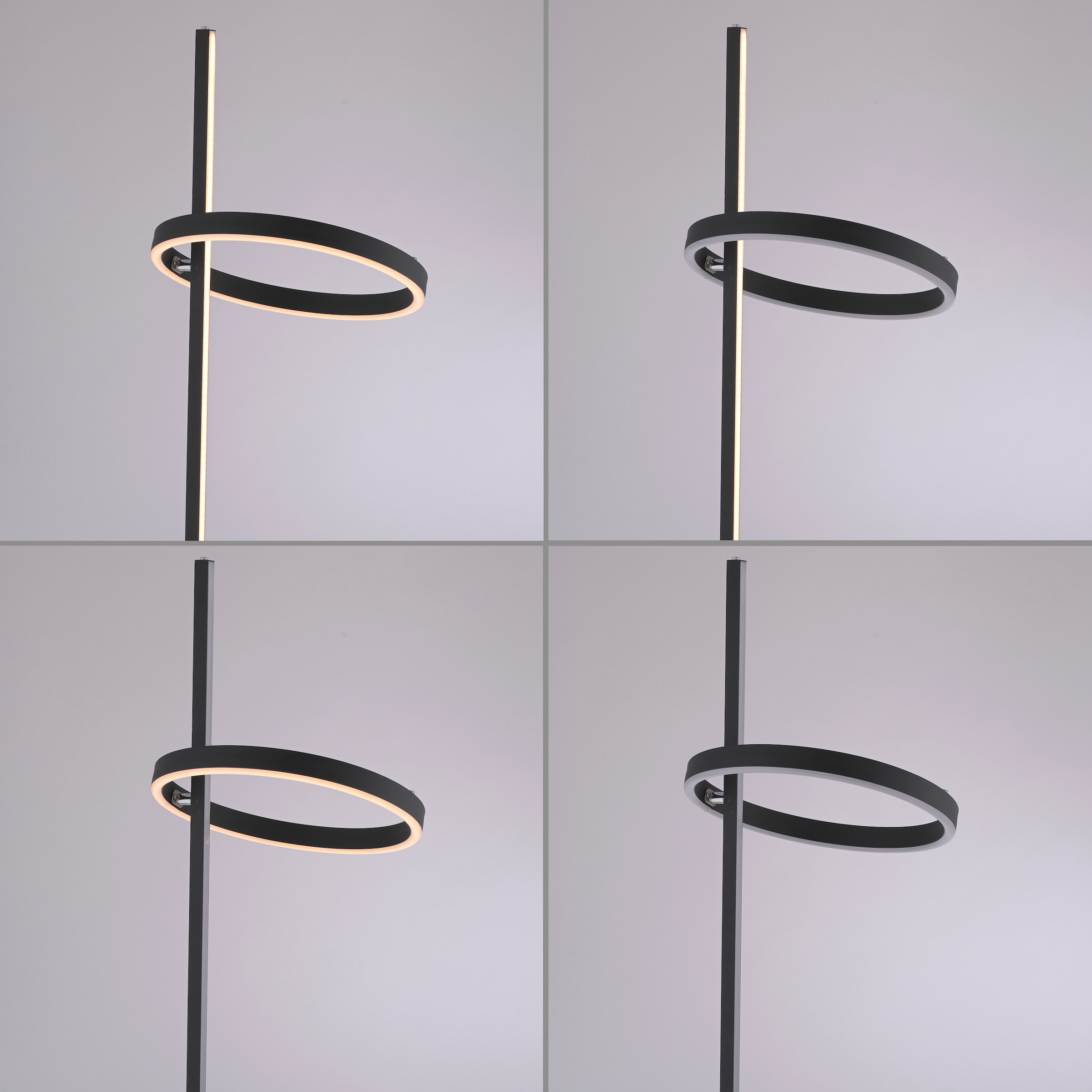 JUST LIGHT LED Stehlampe »RITUS« LED-Board 1 Stk. Warmweiß Touchdimmer, getrennt schaltbar, Memoryfunktion