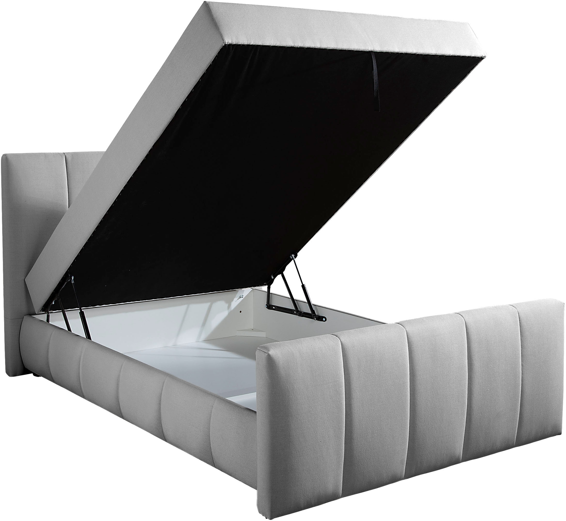 Home affaire Boxbett »Boxbett Hanelore inkl. Bettkasten, Topper, Kopf- und Fußteil« Boxbett mit Bettkasten und Fußteil, inkl. Topper