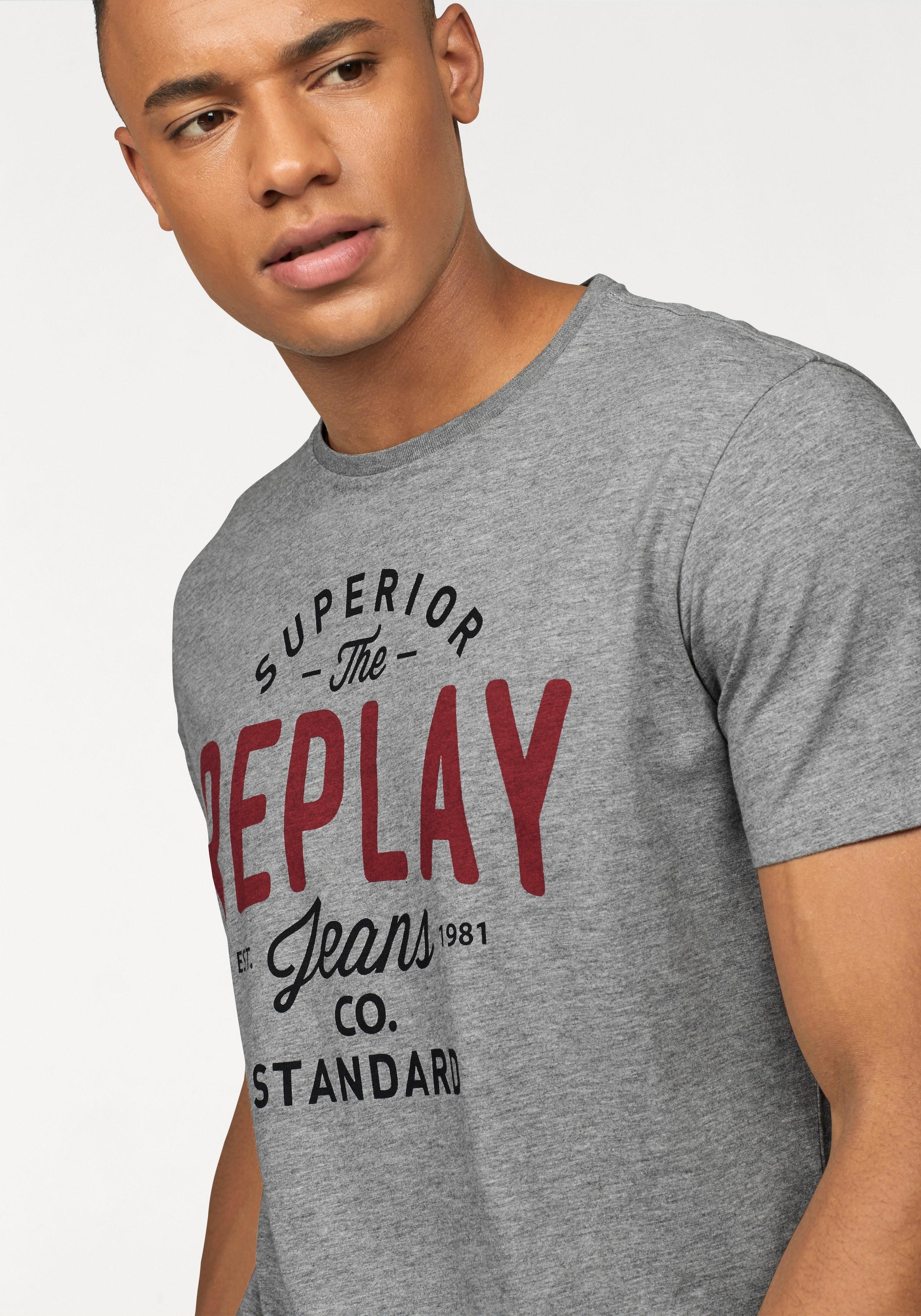 Replay T-Shirt, mit Markendruck ▷ bestellen | BAUR