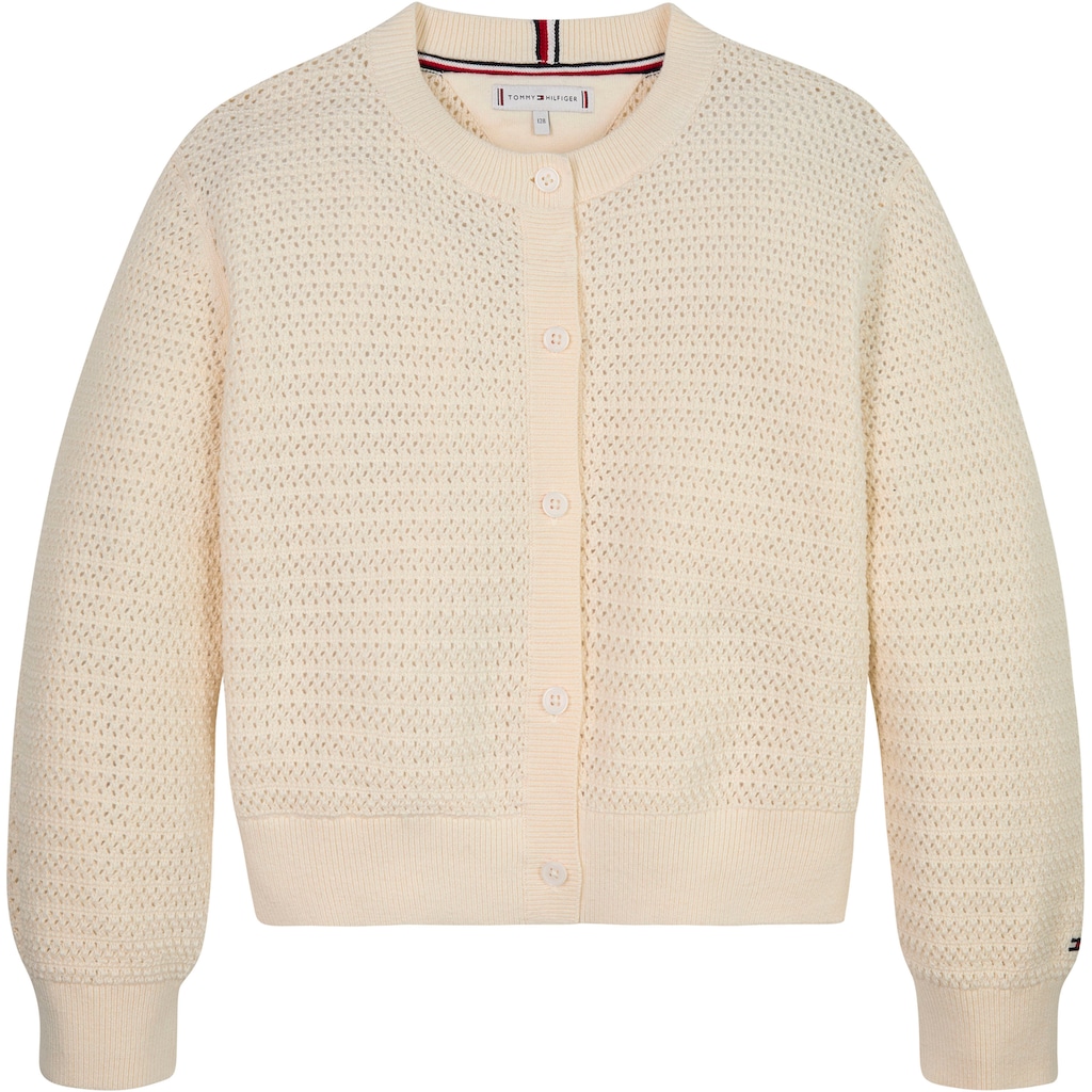 Tommy Hilfiger Strickjacke »CROCHET CARDIGAN«