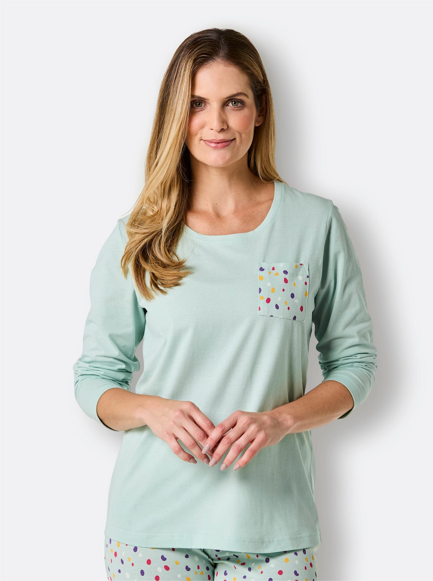 wäschepur Langarmshirt "Schlafanzug-Shirt" 1 Stk.