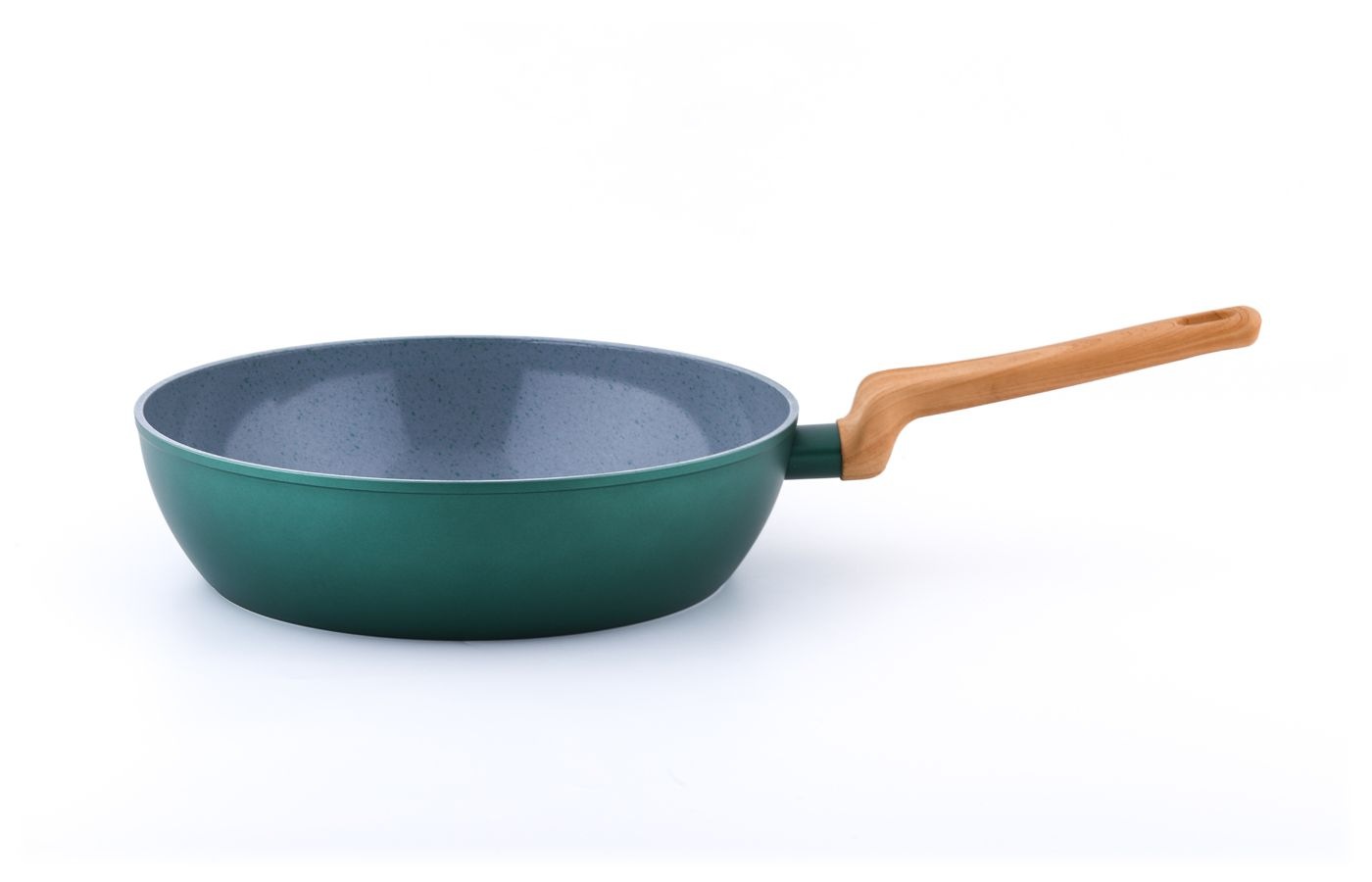 CS Koch-Systeme Schmorpfanne "PURE, antihaftbeschichtet, grün" Aluminium 1 tlg. antihaftbeschichtet