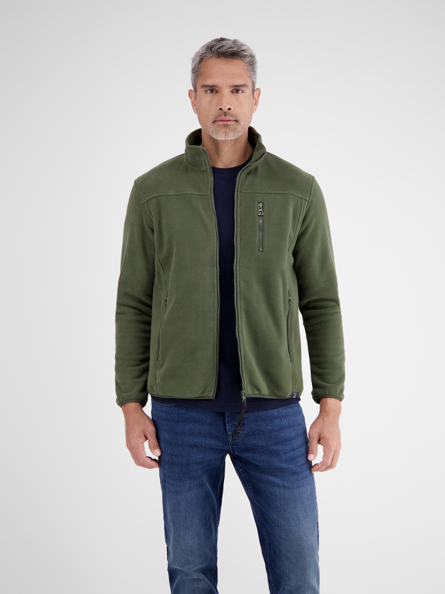 LERROS Sweatjacke "LERROS Polar-Fleece Jacke, sportiv" günstig online kaufen