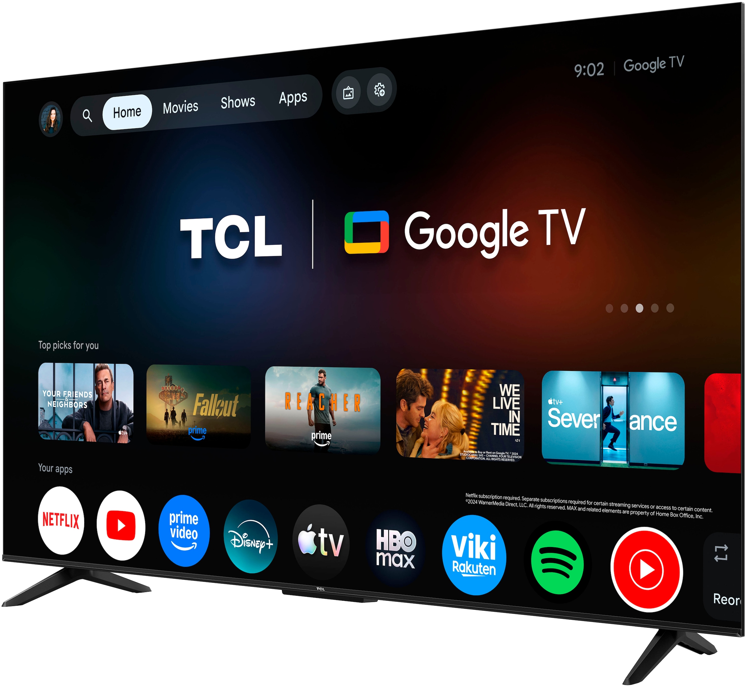 TCL QLED-Fernseher »55T61DX1« 139 cm/55 ″ Smart-TV
