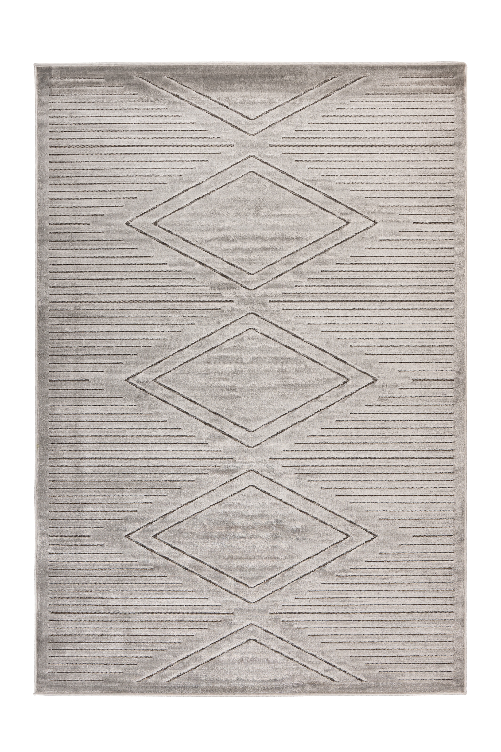 Kayoom Teppich »Madlen 125«, rechteckig, 9 mm Höhe, 252.000 Points / qm, Unifarben, neutrales Design