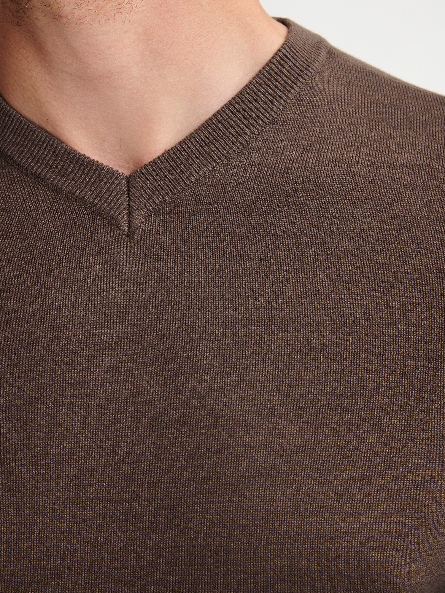 Petrol Industries V-Ausschnitt-Pullover »V-Neck Basi«, Materialmix mit Baumwollanteil