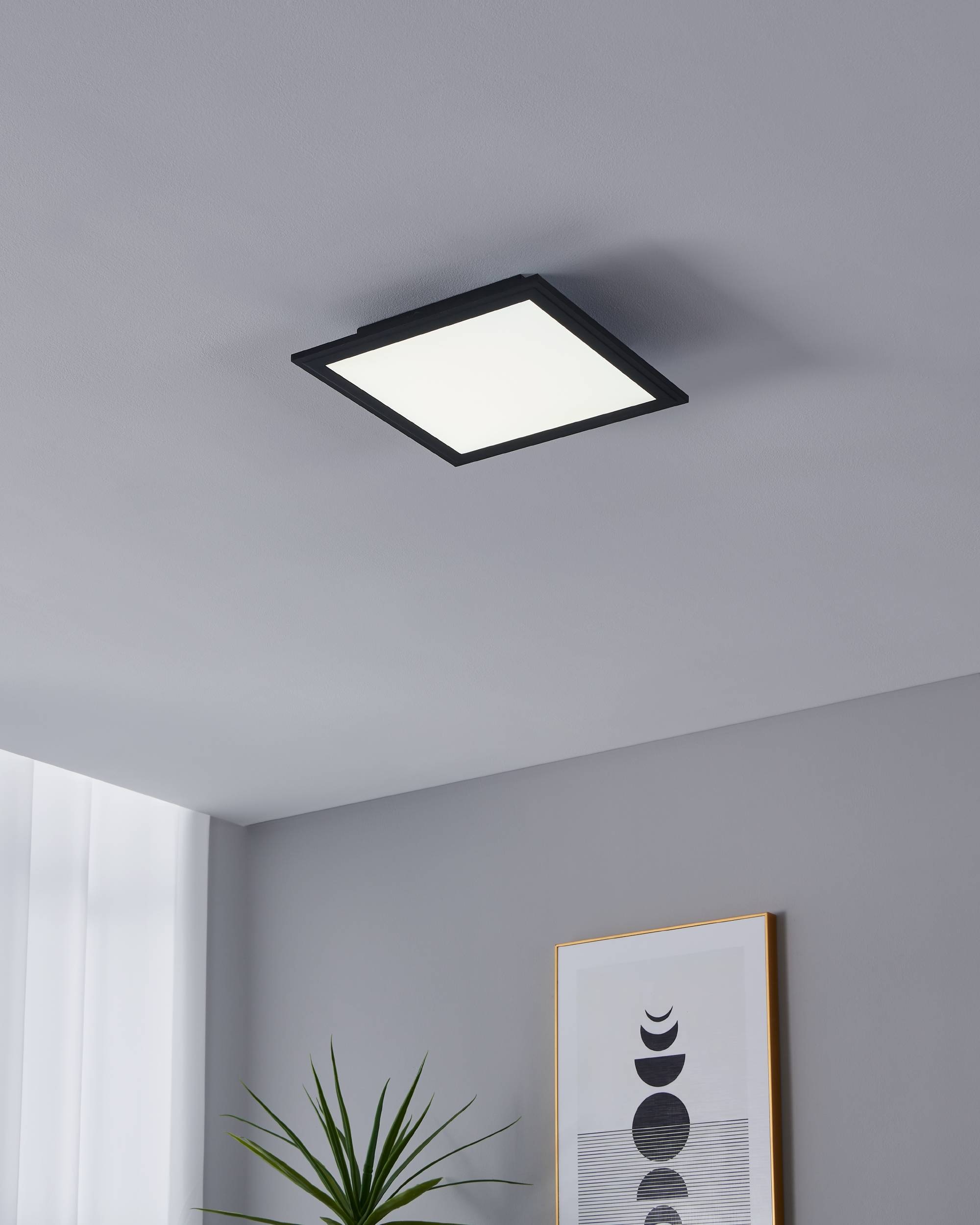 EGLO LED-Deckenleuchte »SALOBRENA-Z«,  in schwarz aus Alu / inkl. LED fest integriert - 15,3 Watt