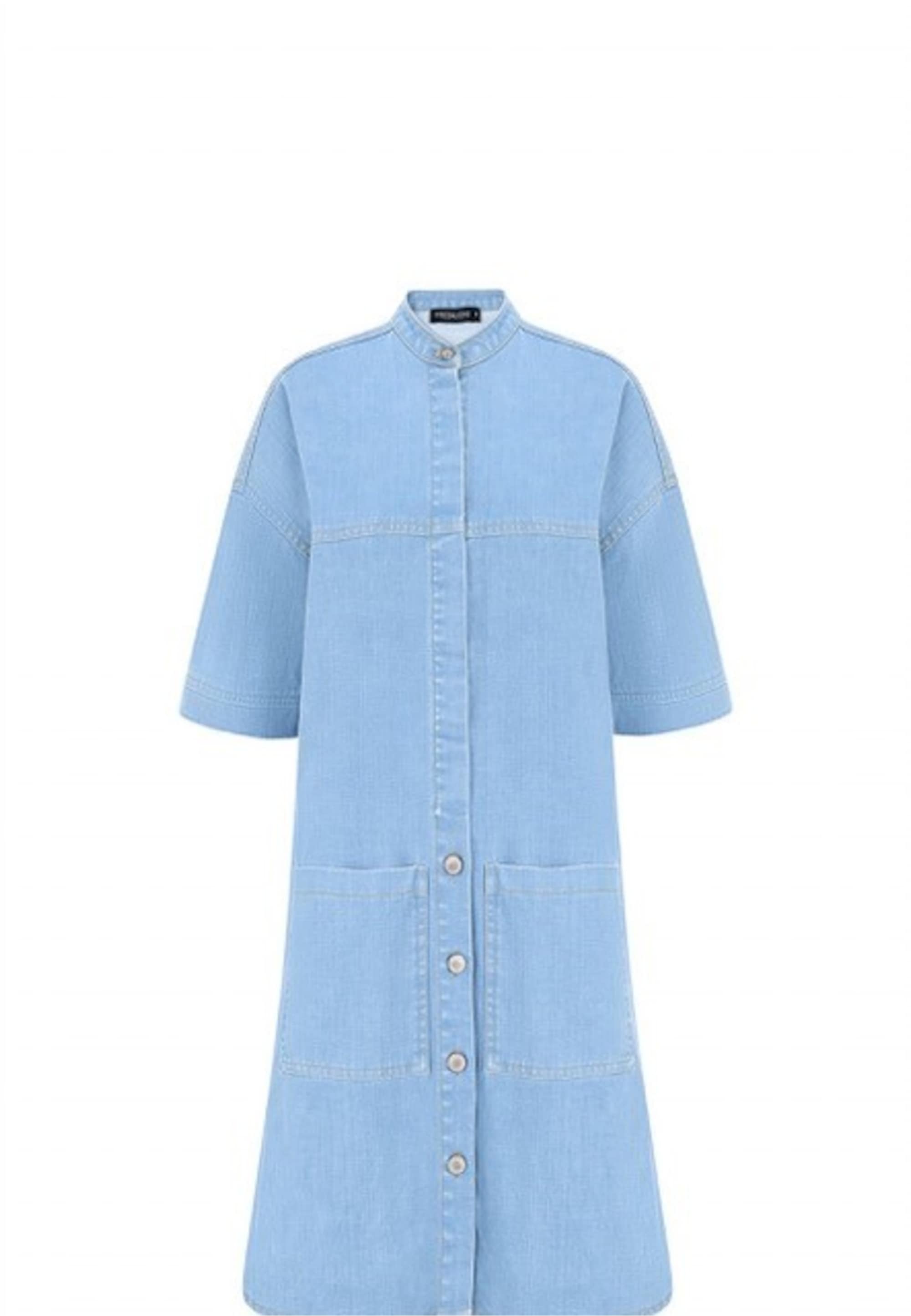 freshlions Jeanskleid »Josy«, mit durchgehender Knopfleiste