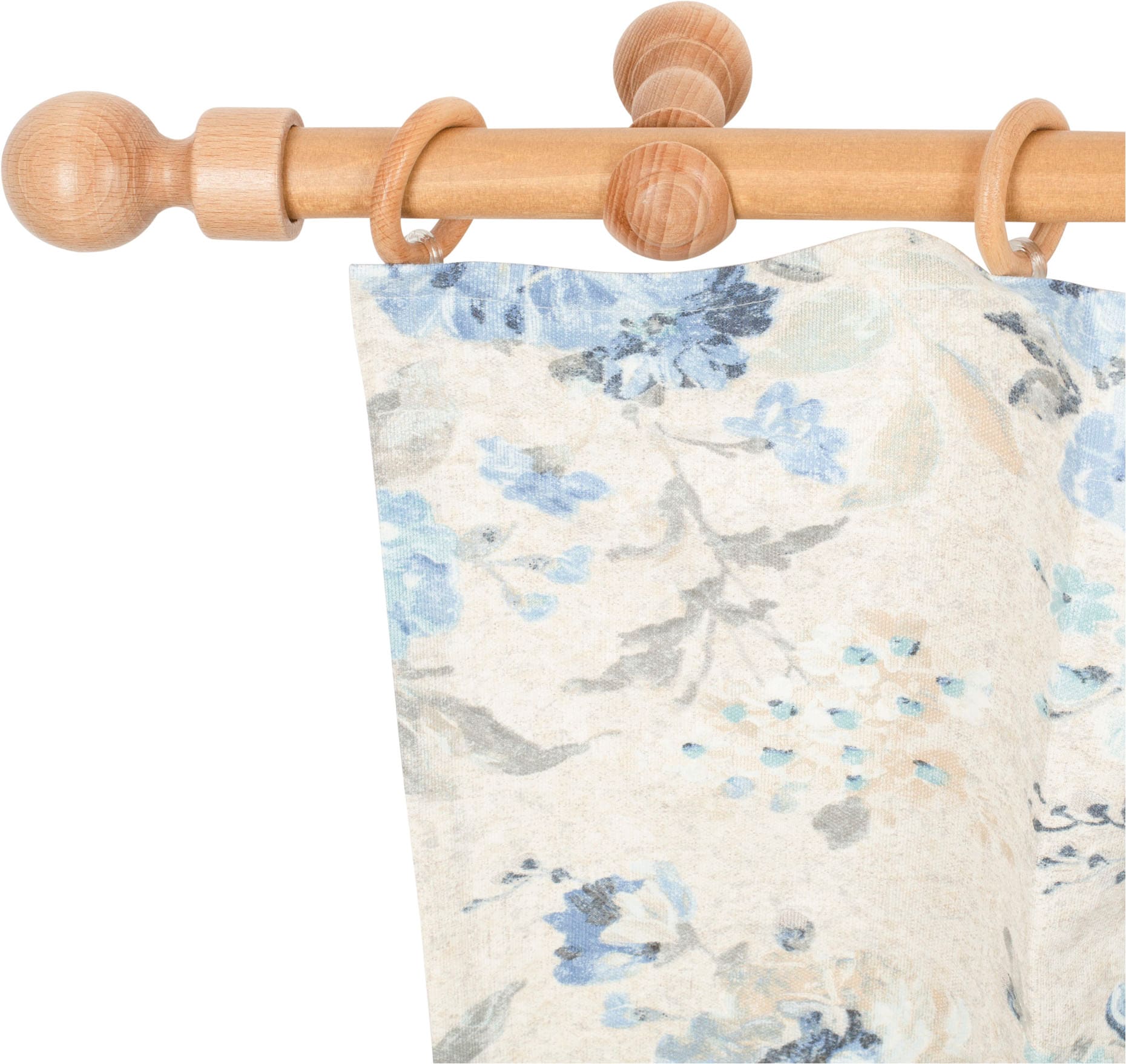 SN DECO GROUP "Giro" 1 läufig-läufig Fixmaß 28 mm, Holz, verschiedenen Längen und Farbe, Komplettset