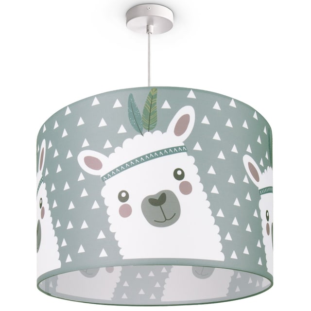 Paco Home Pendelleuchte »Ela 214«, 1 flammig-flammig, Kinderlampe  Deckenlampe LED Kinderzimmer Lampe Lama-Motiv, E27 | BAUR