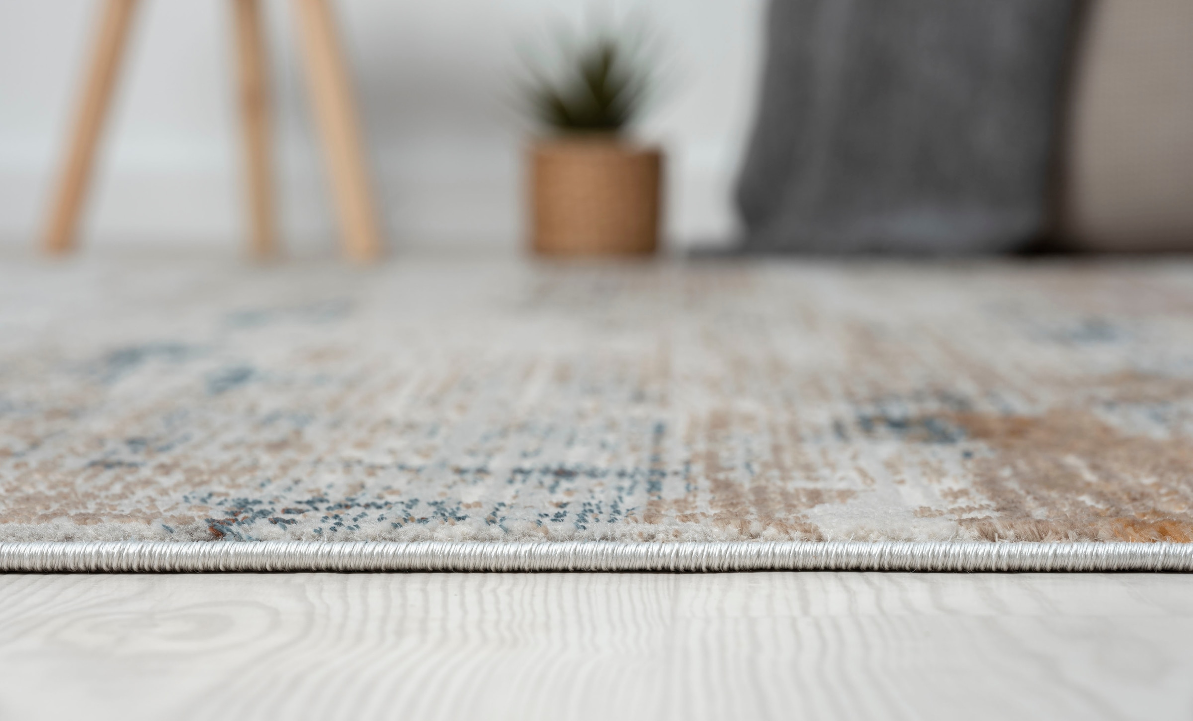 Myflair Möbel & Accessoires Teppich »Esme 1«, rechteckig, 8 mm Höhe, Kurzflor, Vintage Look, besonders weich durch Microfaser