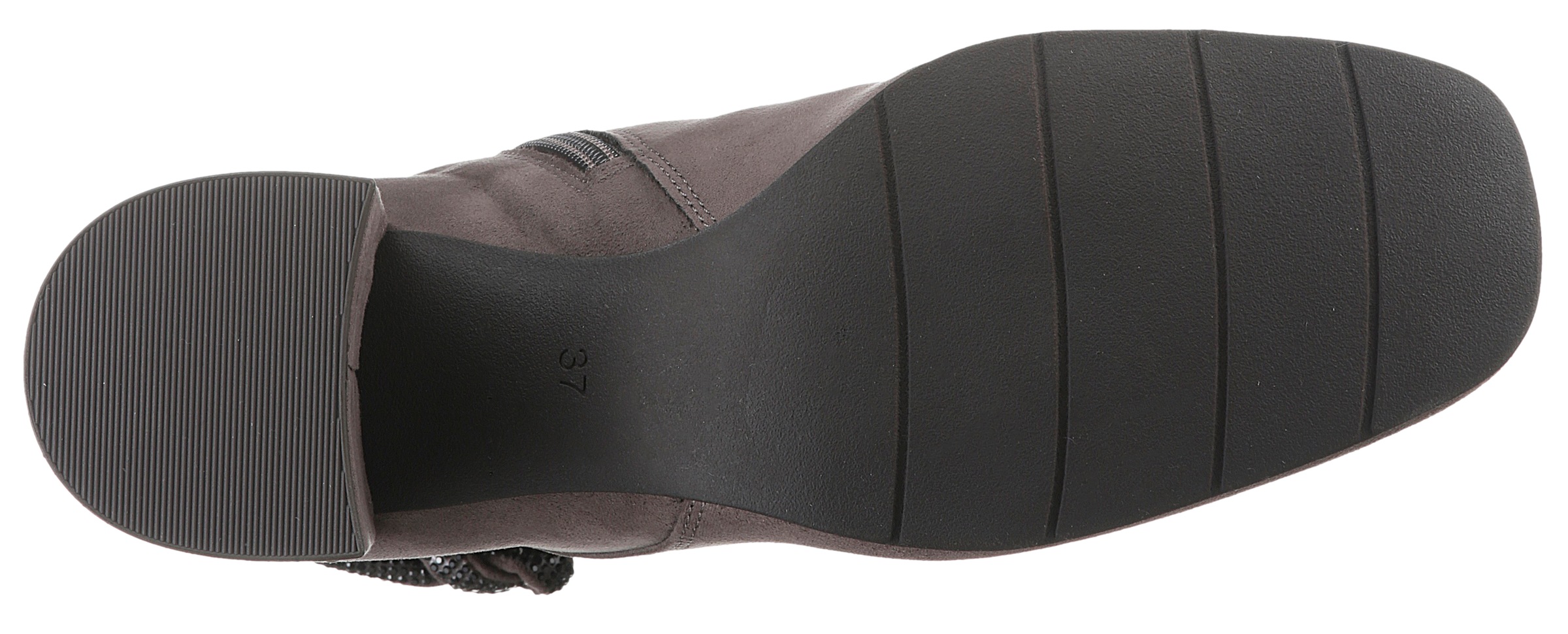 MARCO TOZZI Stiefelette, Blockabsatz, Businessschuh, Abendschuh in eleganter Karreeform