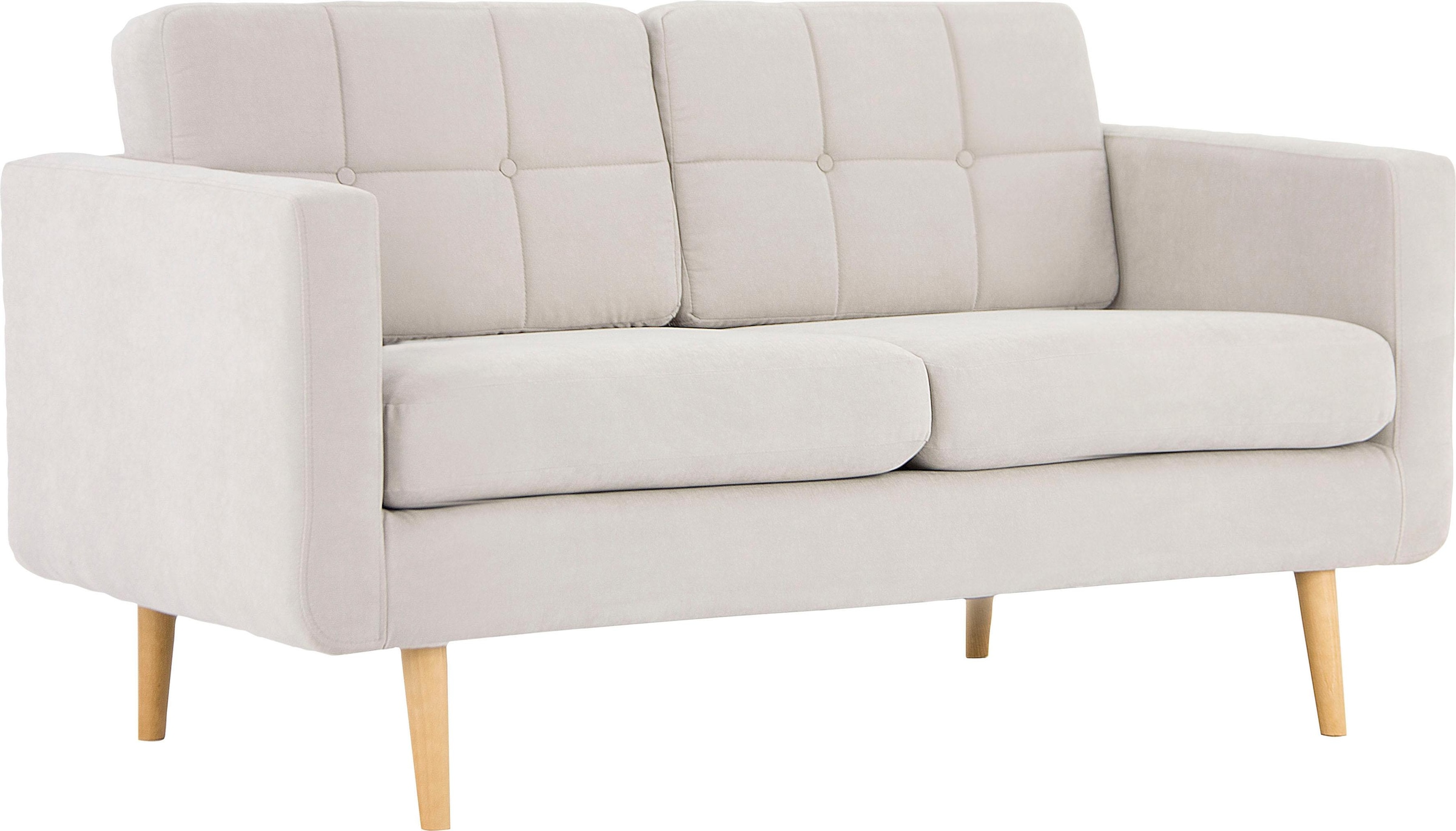 Home affaire 2-Sitzer »Brest«, mit Knopfheftung und Steppung im Rücken, geradliniges Design