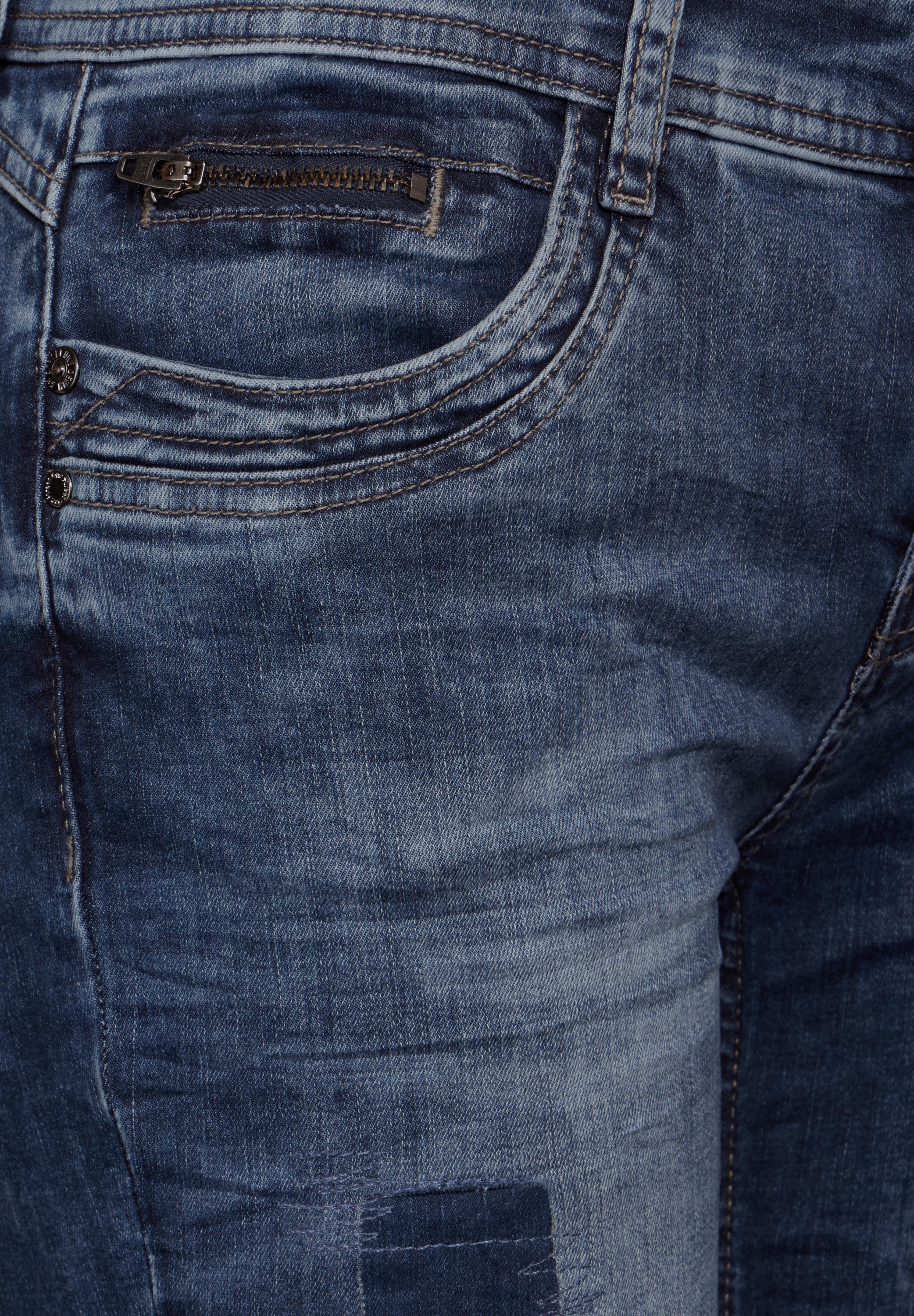 STREET ONE Gerade Jeans, Middle Waist